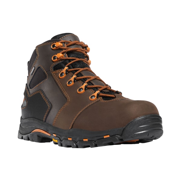 Danner Vicious 4.5' GORE-TEX EH Work Boots for Men - Brown/Orange - 10M