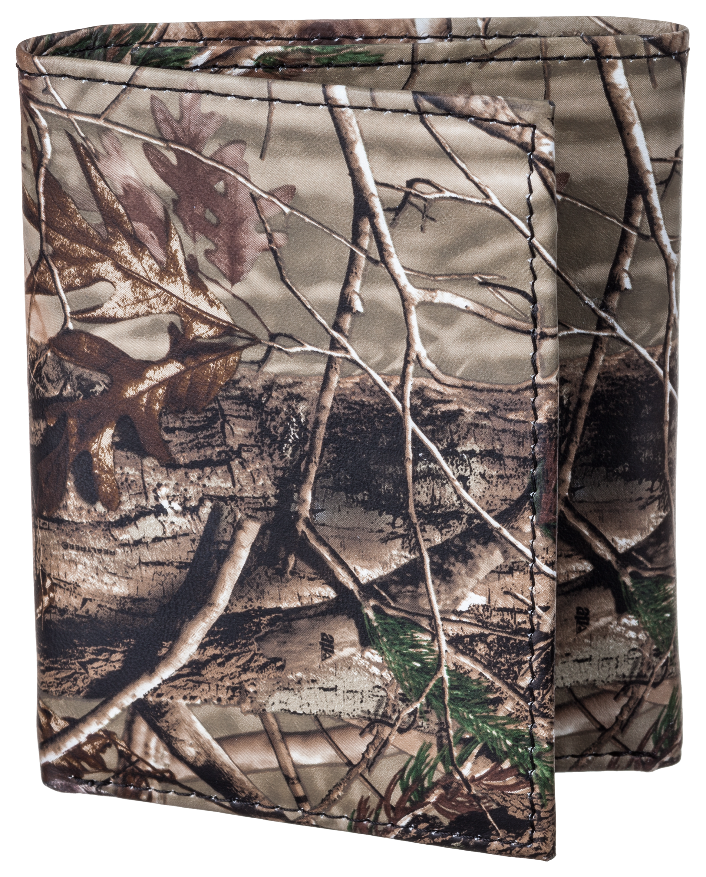 Realtree EDGE Camo Burnished Tan Leather Trifold Wallet