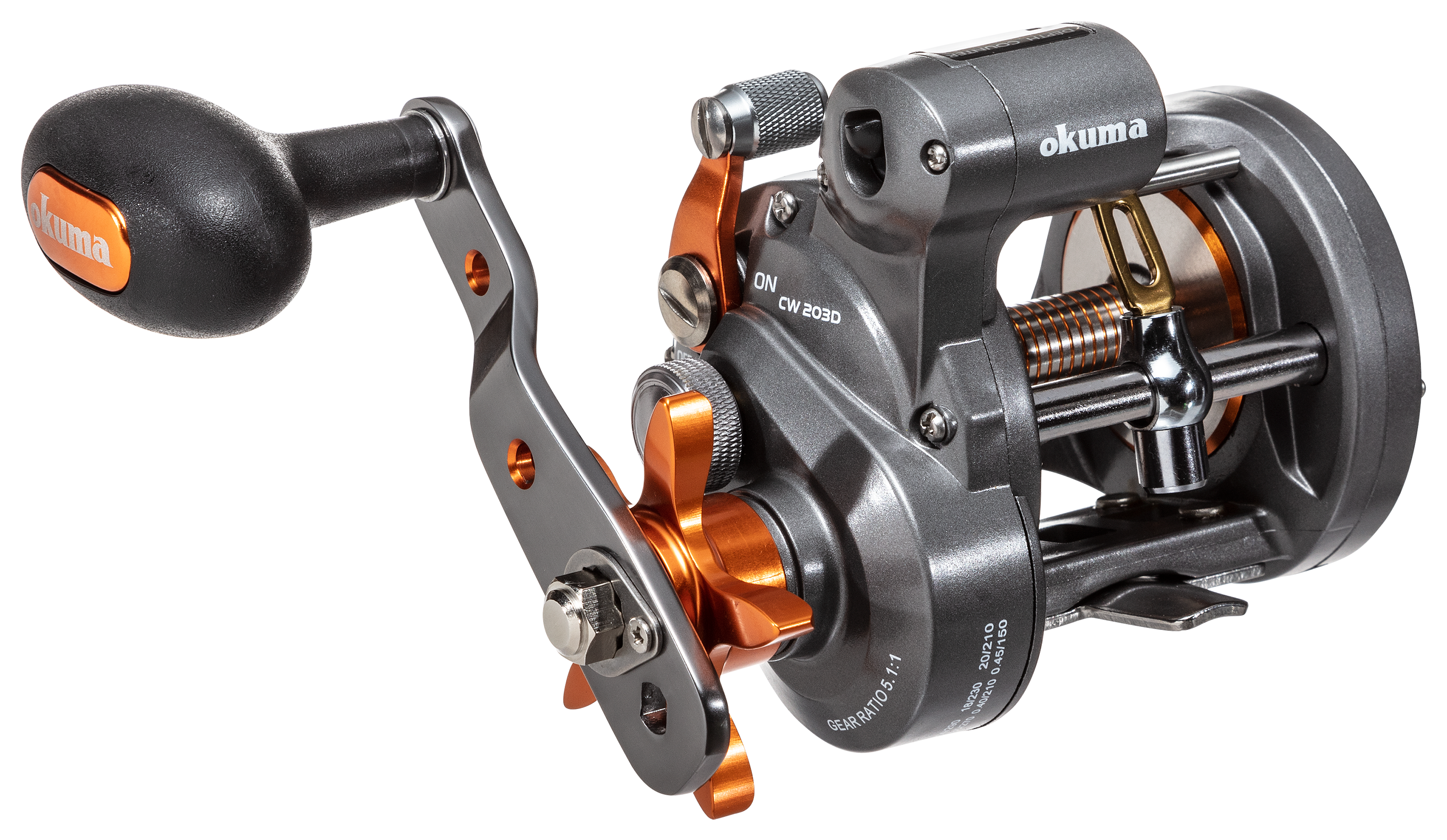 Okuma Cold Water Low-Profile Line Counter Casting Reel - FishUSA