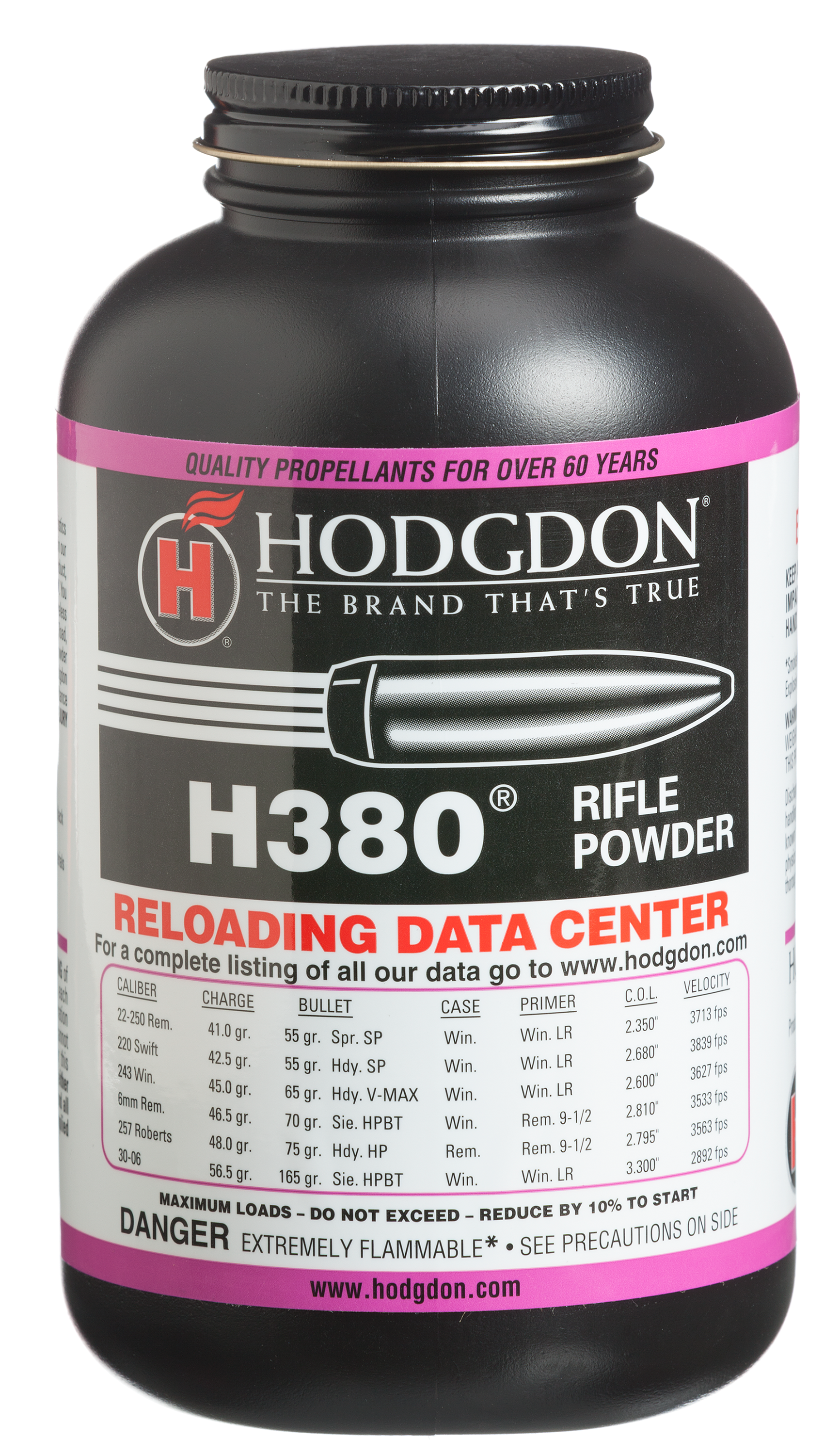 Hodgdon H380 Smokeless Rifle Powder - 1 lb.