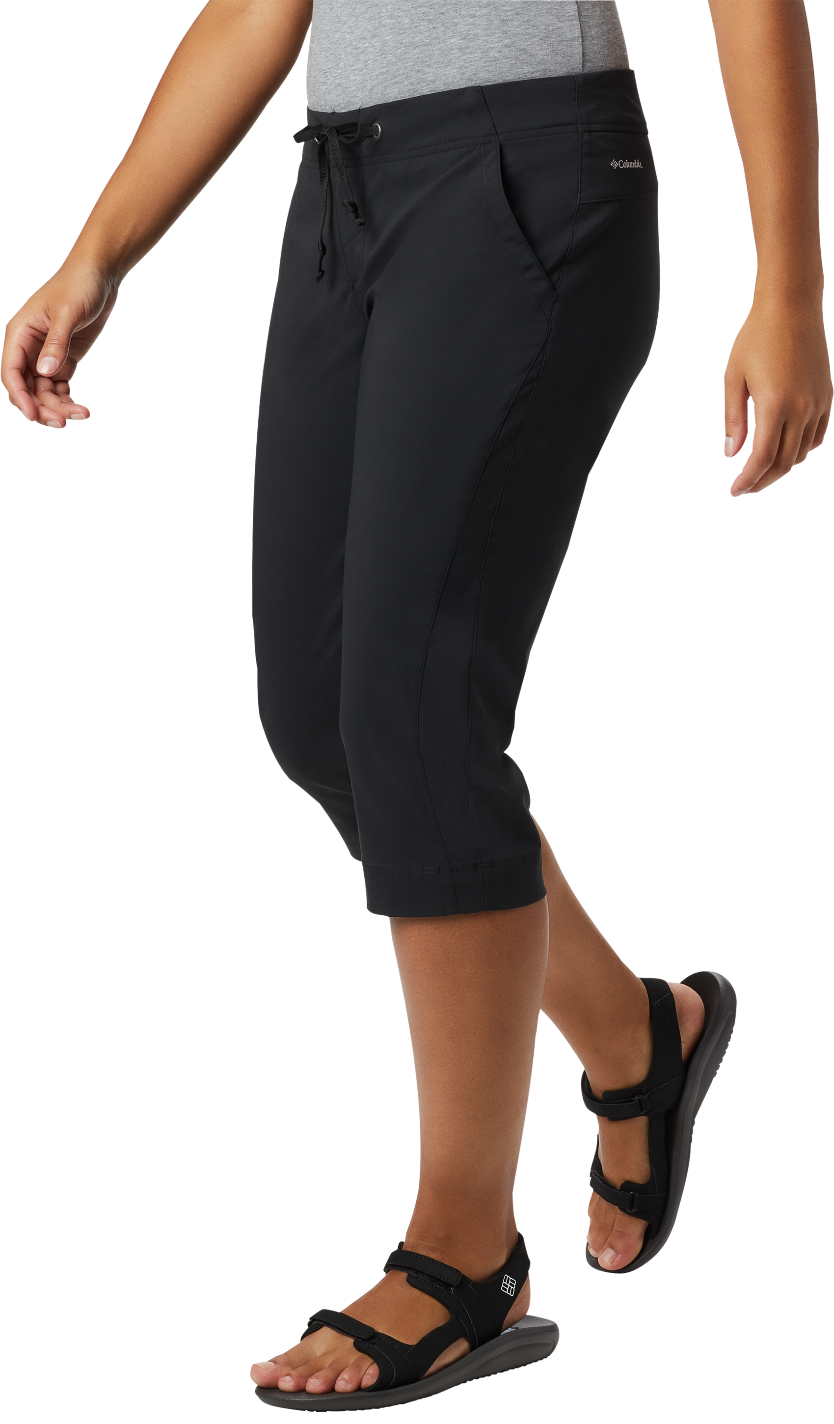 Image of Columbia Anytime Outdoor Capris for Ladies - Black - 10