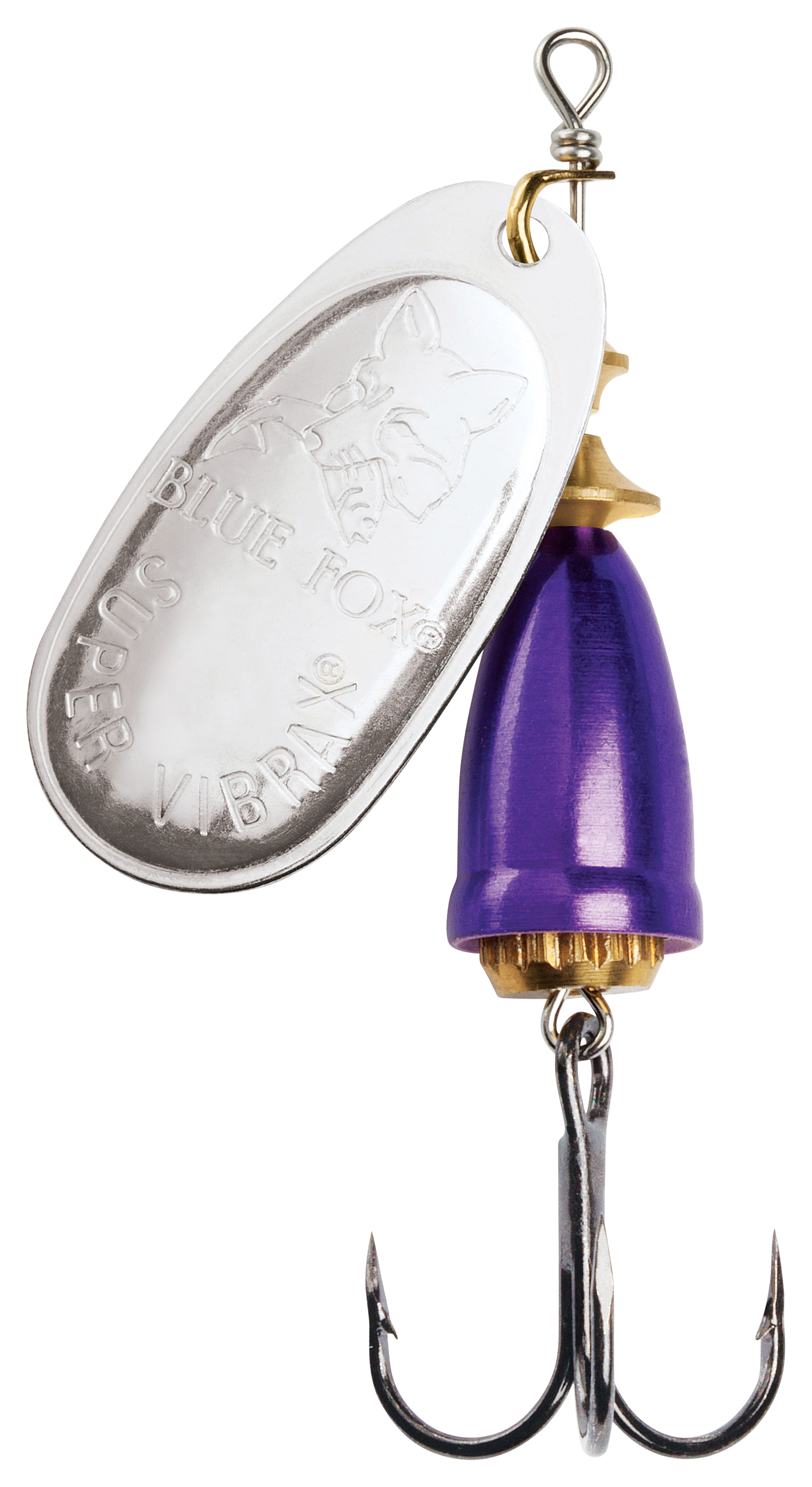Image of Blue Fox Classic Vibrax Spinner - 3/8 oz. - Silver Purple