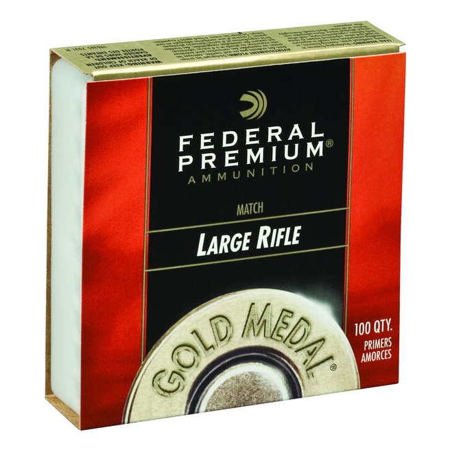 Federal Premium Gold Medal Match Large Rifle Primers - 210 - 100 - Federal