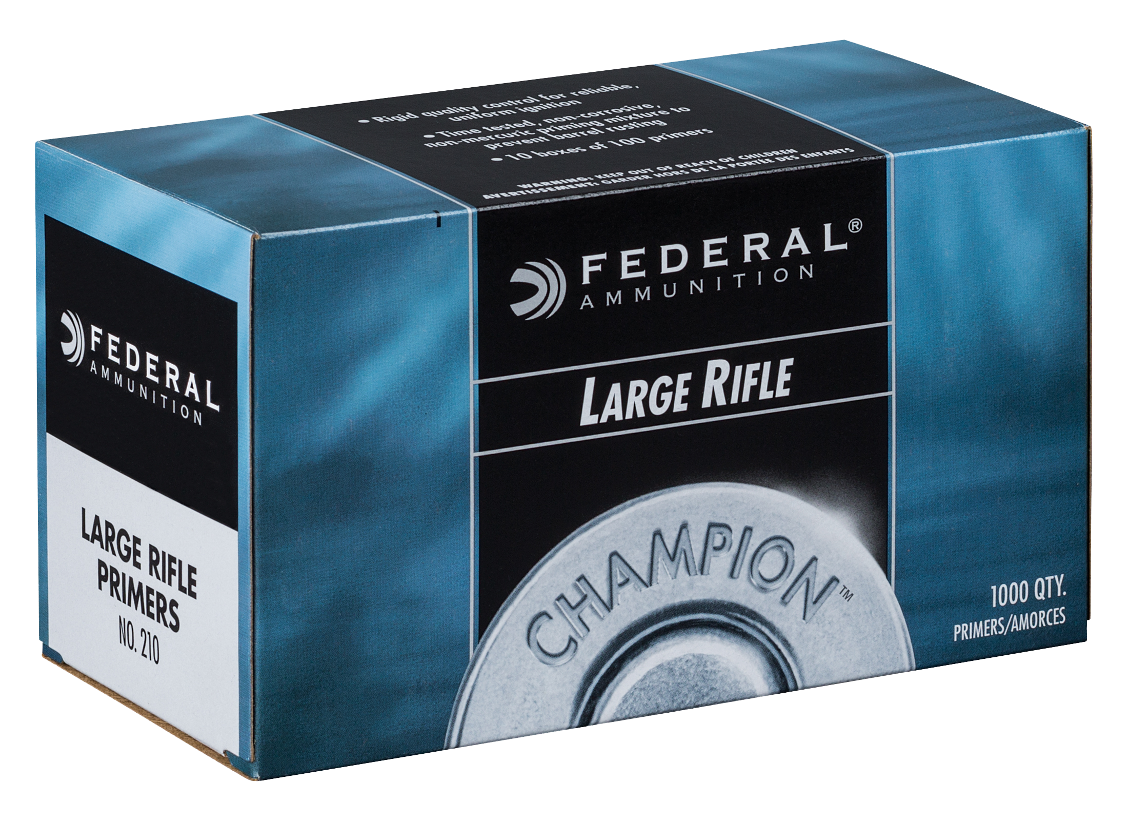 Image of Federal Champion Large Rifle Centerfire Primers - 210 - 1000