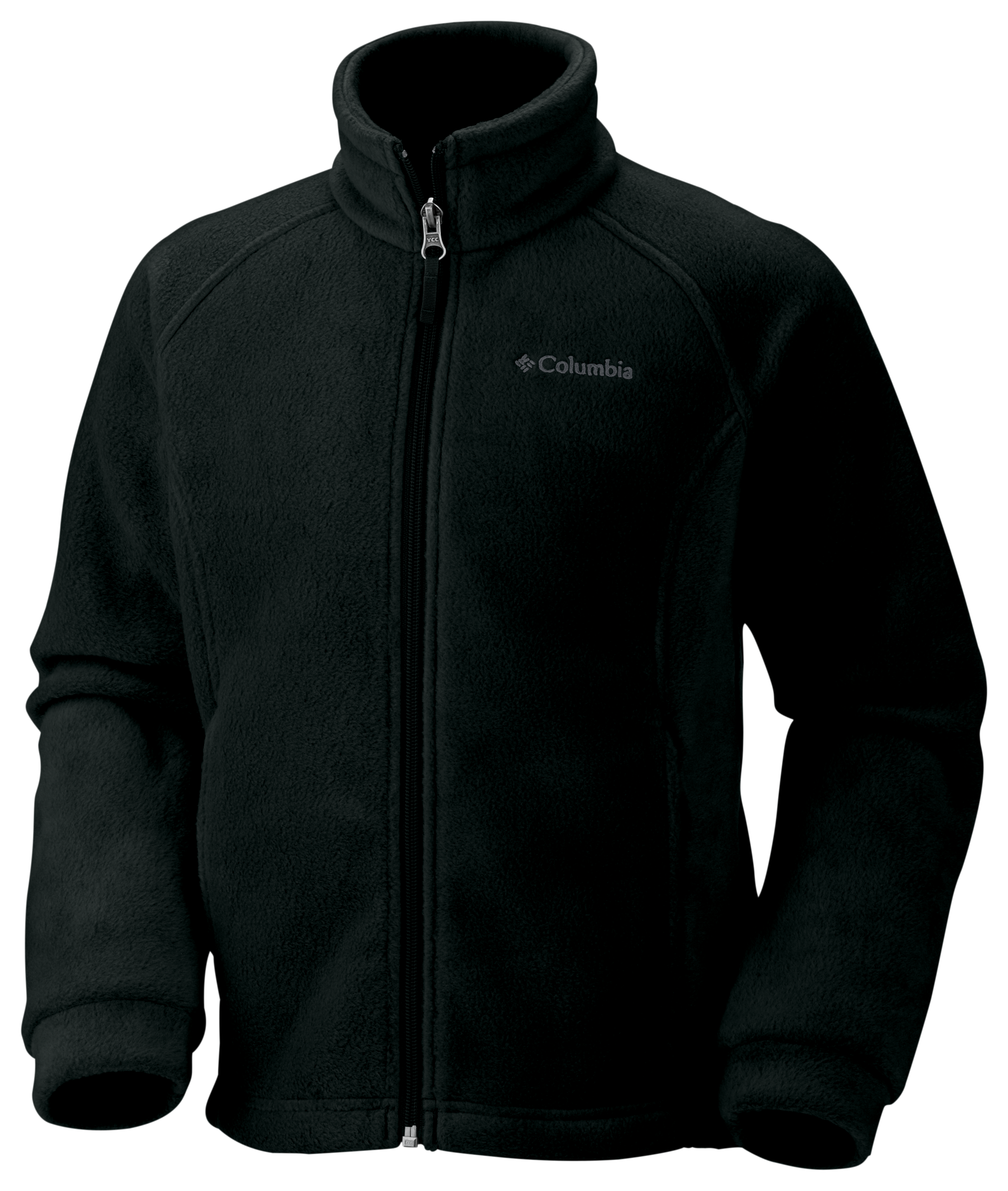 Image of Columbia Benton Springs Fleece Jacket for Kids - Black - S