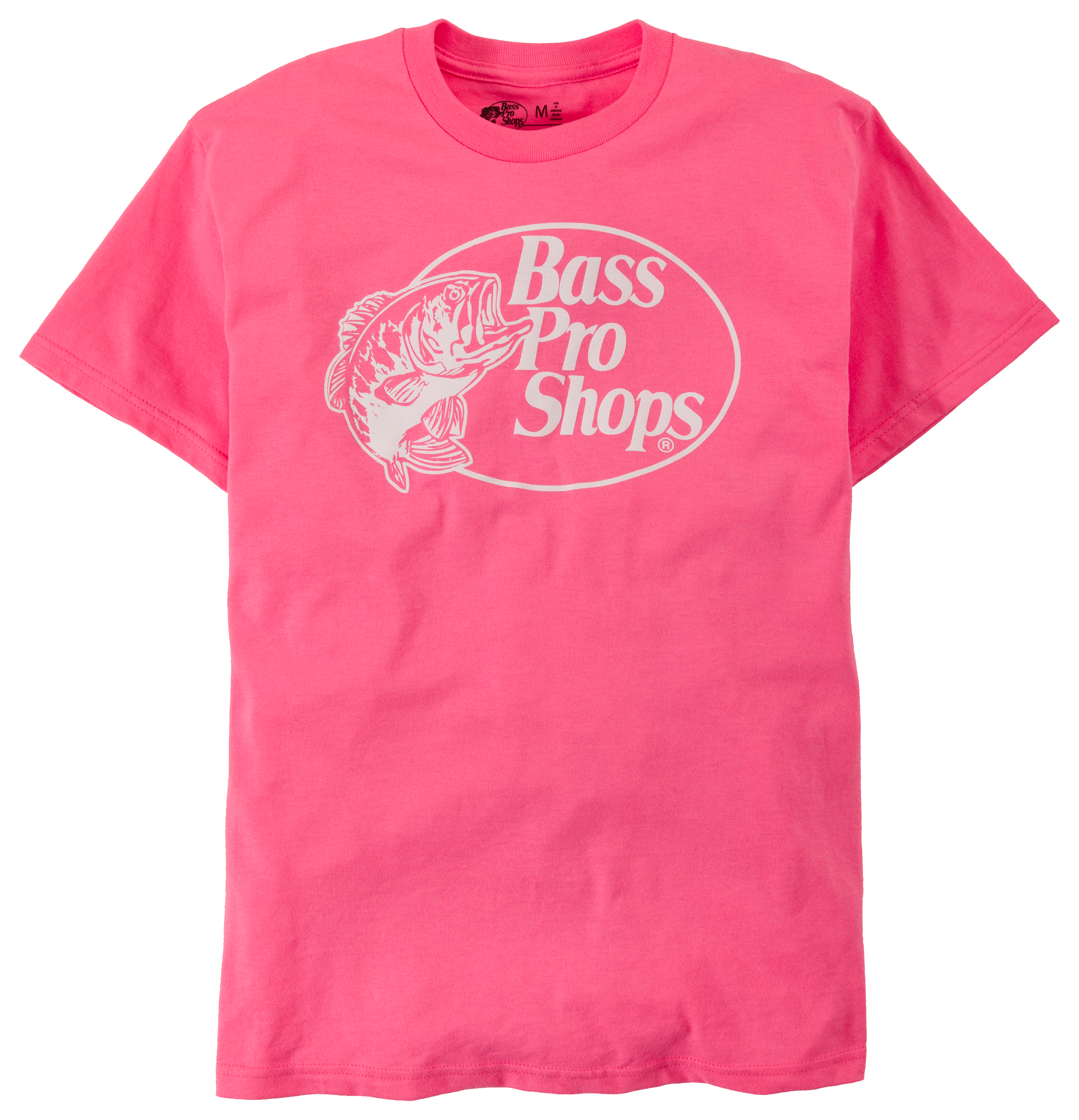 Bass Pro Shops High Visibility Logo T-Shirt for Ladies - Short Sleeve -  Neon Pink