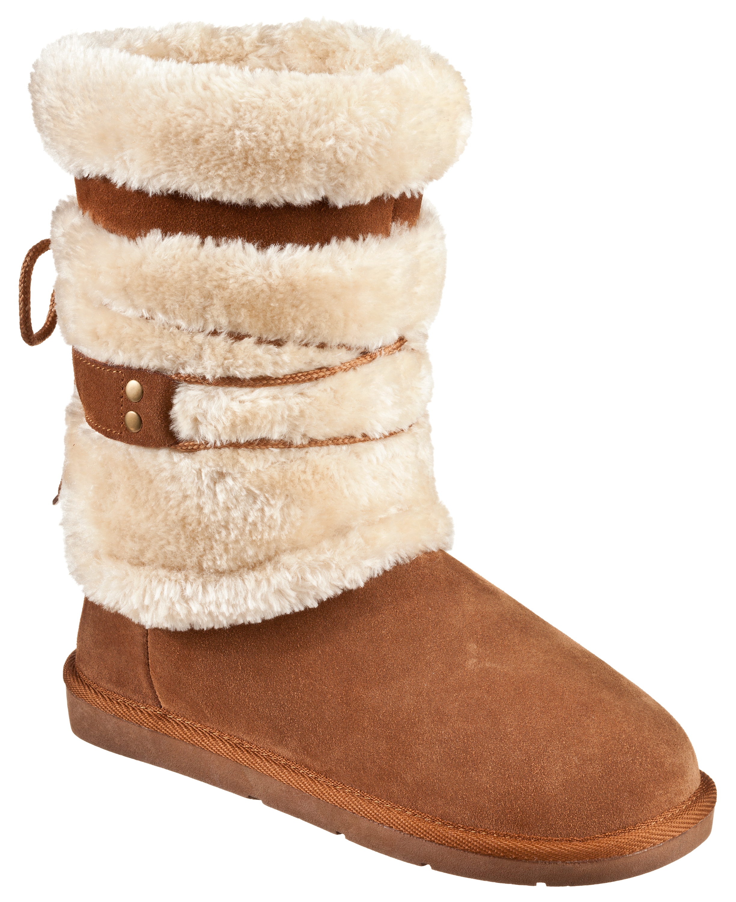 UGG - Fur-Lined Snow Boots - Women - Lamb Fur/Suede/Rubber - 9 - Brown