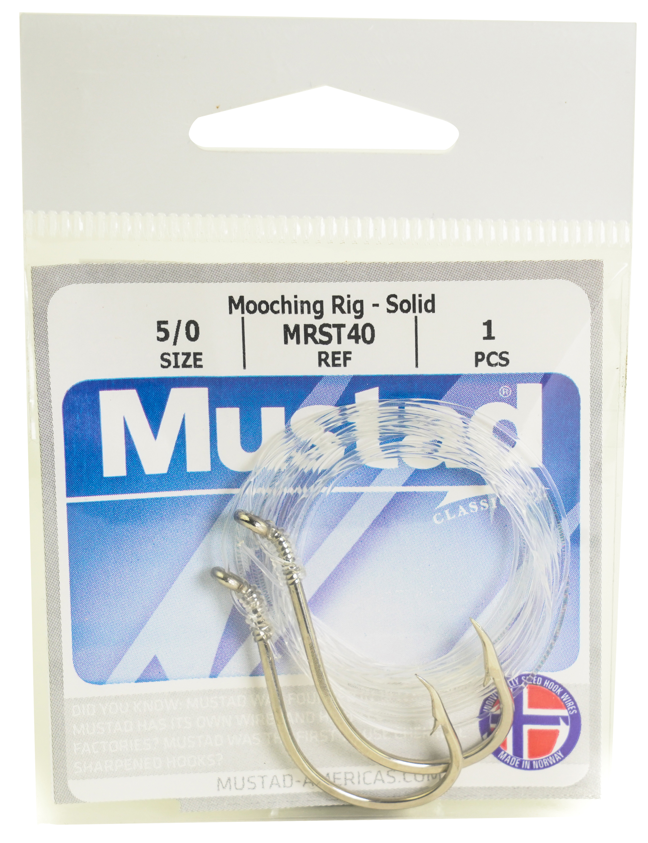 Mustad Solid Mooching Rig - 4/0, 5/0 - Nickel