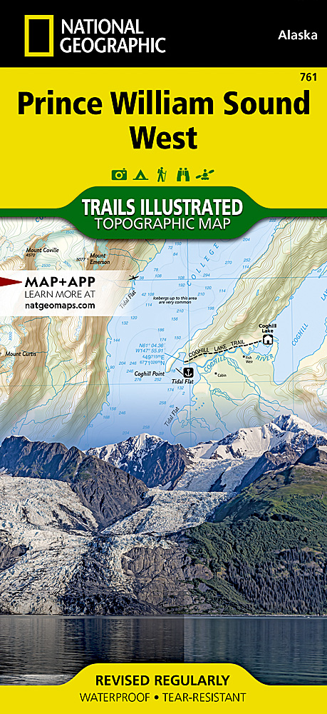 Image of National Geographic National Forests Trails Illustrated Topographic Map Series - Alaska - Prince William Sound West - CAN/AK