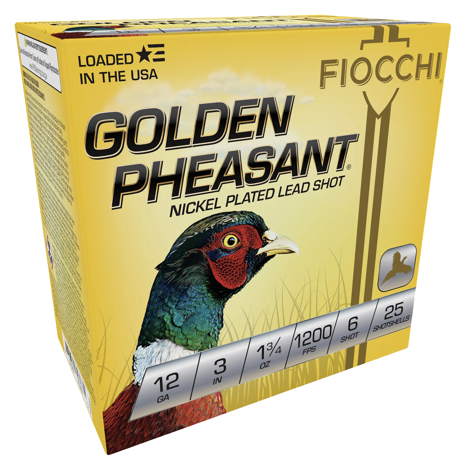 Image of "Fiocchi Golden Pheasant Lead 12-Ga 3"" 1-3/4 oz. Shotshells - 250 Rounds"