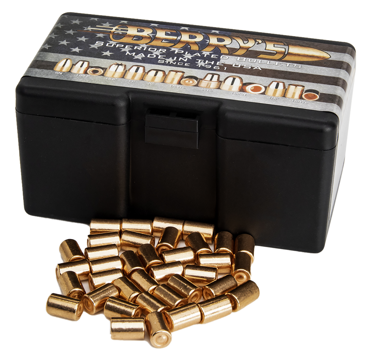 Berry's Preferred Plated DEWC Pistol Bullets - .38/.357 - 148 Grain