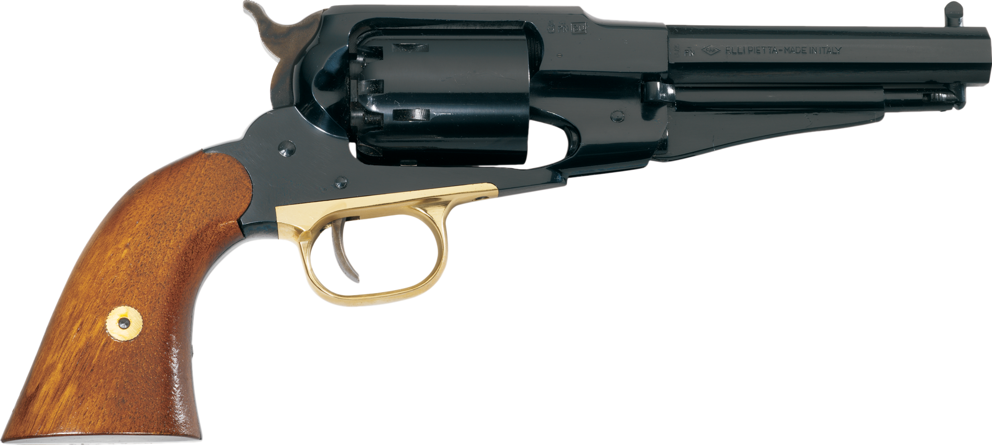 The cheapest cap and ball revolver - Pietta 1851 Navy with brass frame 