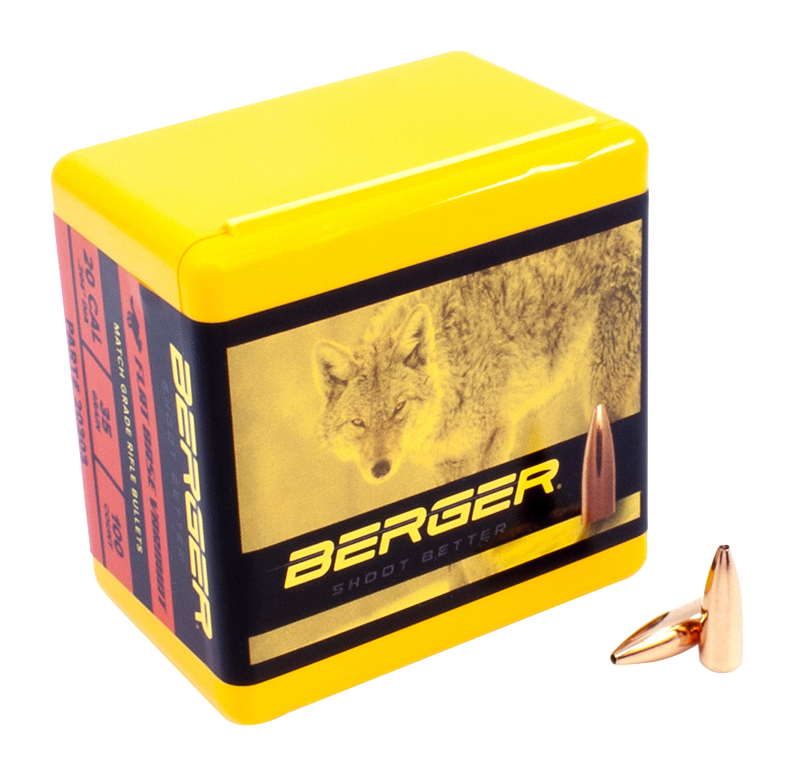 Image of Berger Flat Base Varmint Bullets - .20 Caliber - 35 Grain