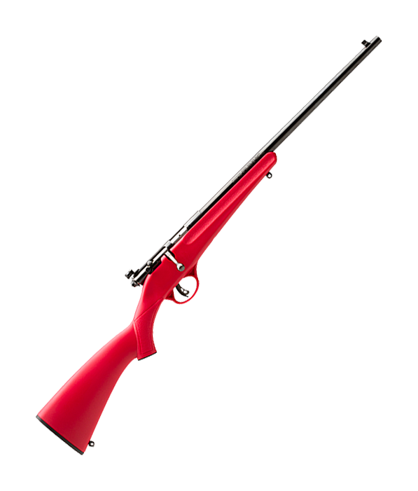 Image of Savage Rascal Single-Shot Bolt-Action Rimfire Compact Rifle- .22 Long Rifle - Synthetic Red