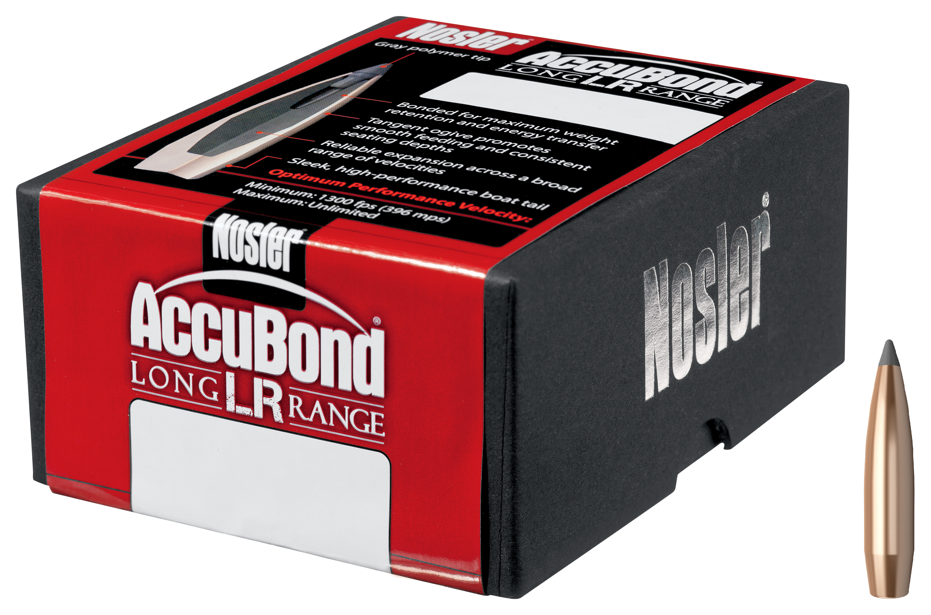 Image of Nosler AccuBond-LR Long Range Bullets - 129 Grain - .264