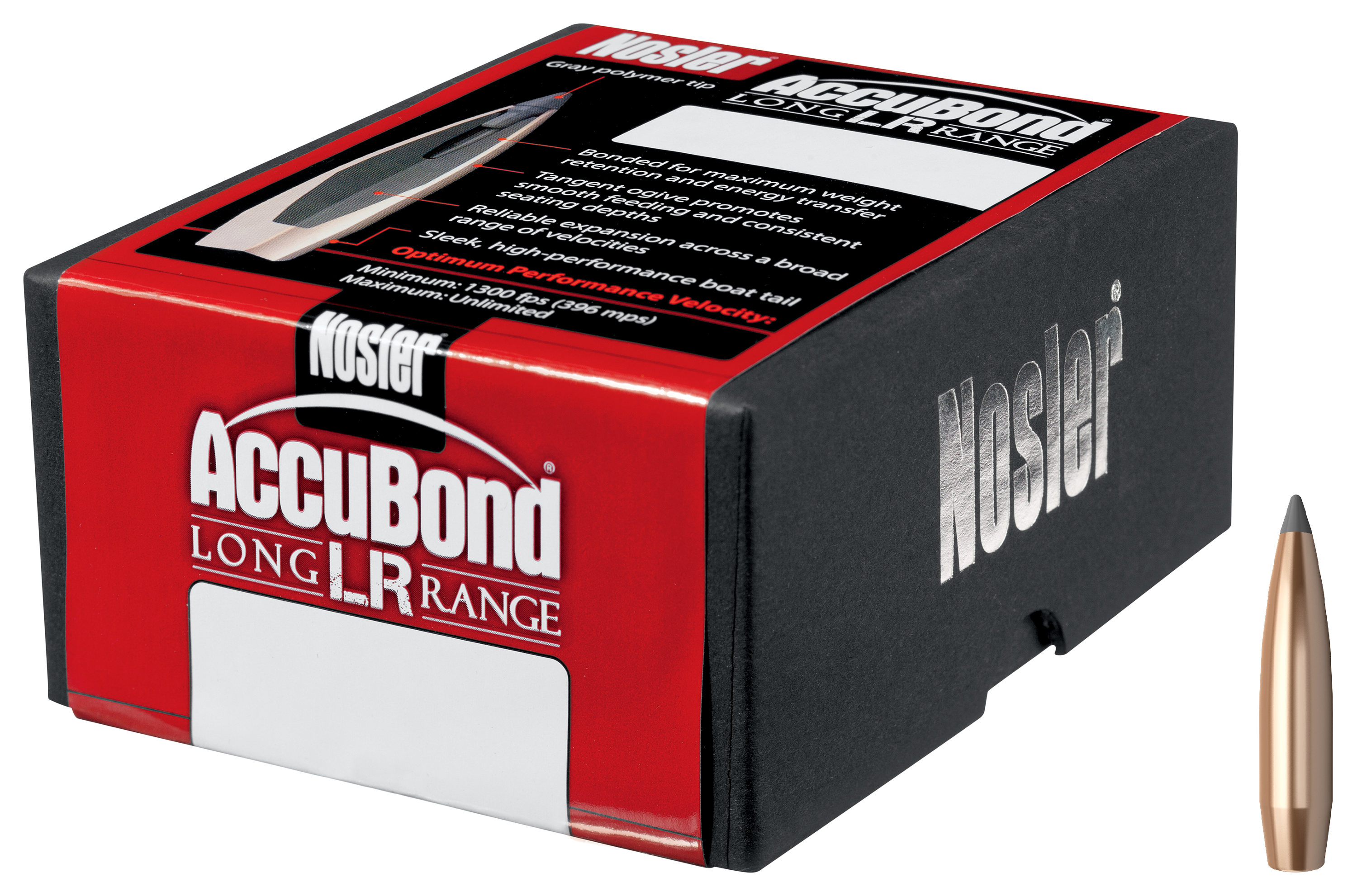 Nosler AccuBond-LR Long Range Bullets - 175 Grain - .284