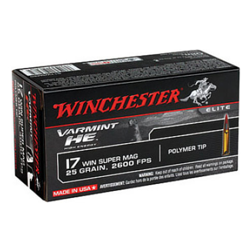Image of Winchester Varmint HE 17 Win Super Mag Rimfire Ammo - 25 Grain
