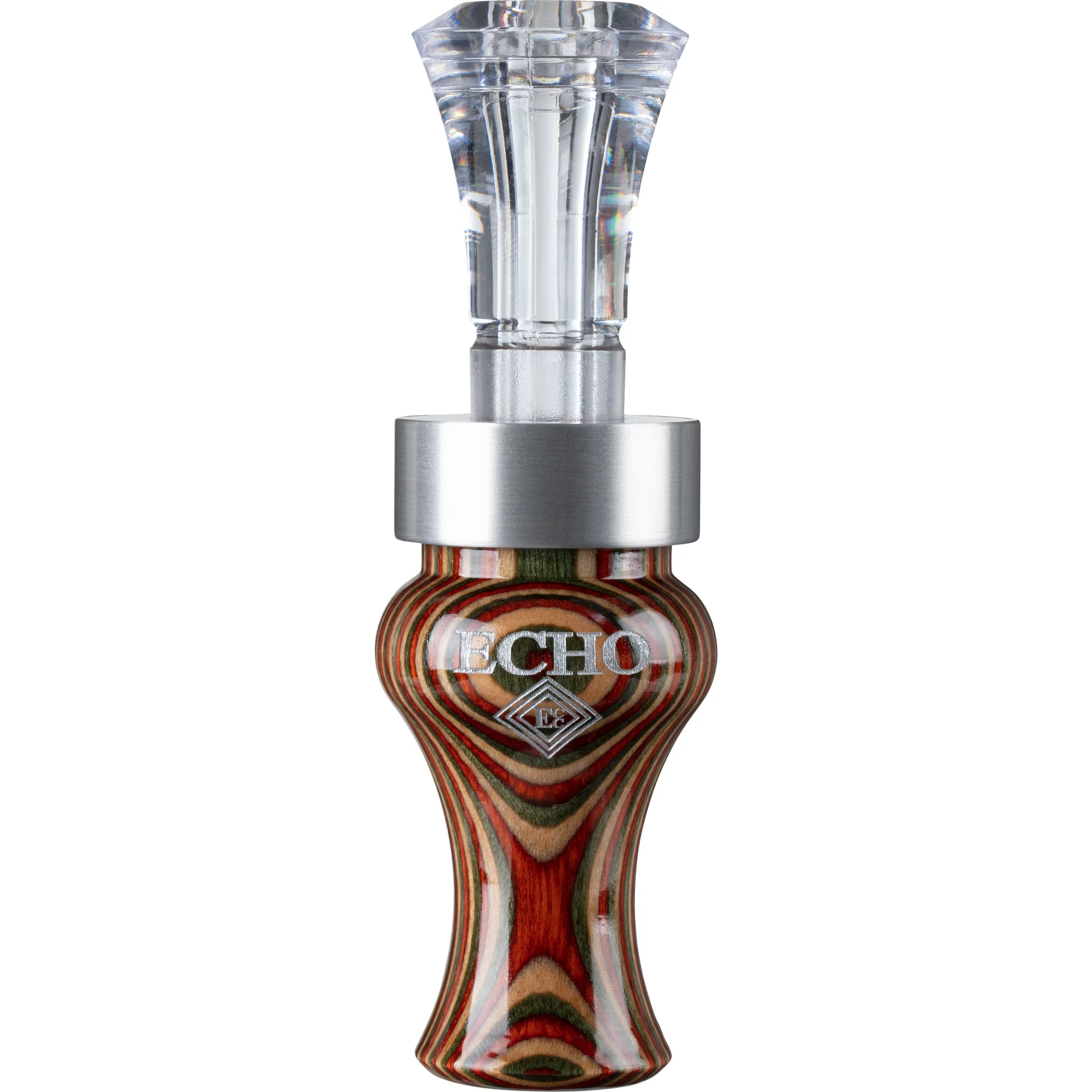 ECHO CALLS Diamonwood Timber Double Reed Natural Duck Call (77754)