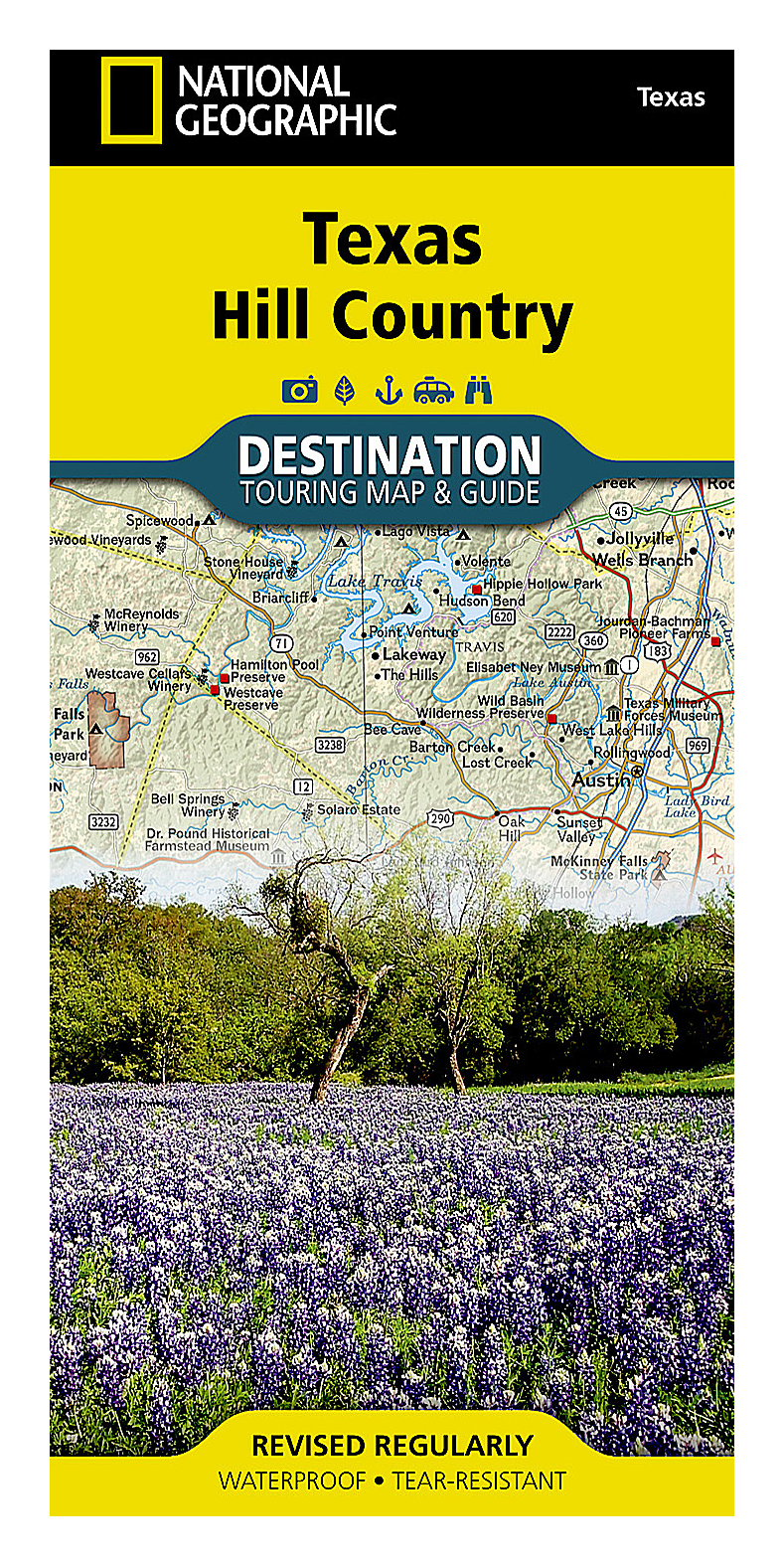 National Geographic Destination Touring Map &Guide Series - Texas - Texas Hill Country
