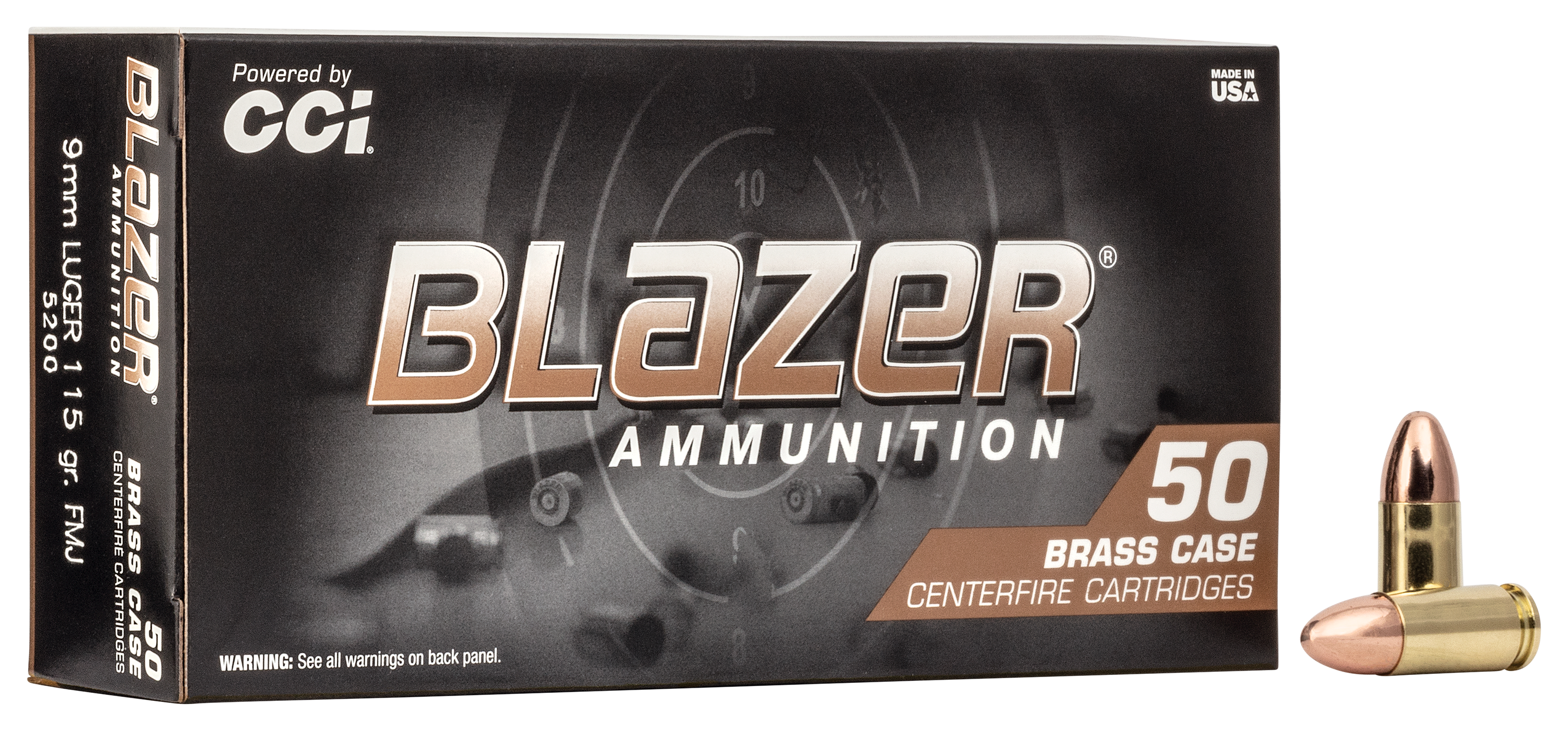 Blazer Brass 9mm Handgun Ammo