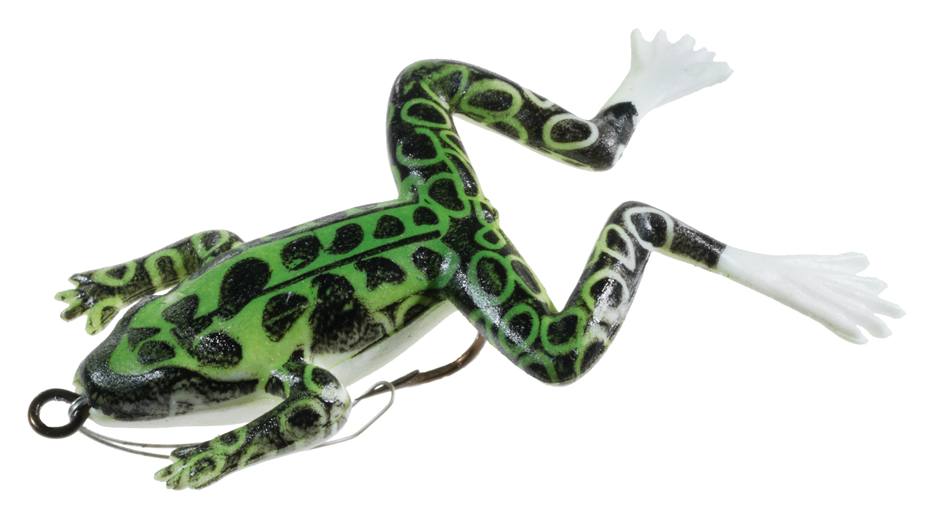 Creme Burke Livin' Frog - 1-1/2' - Natural Green
