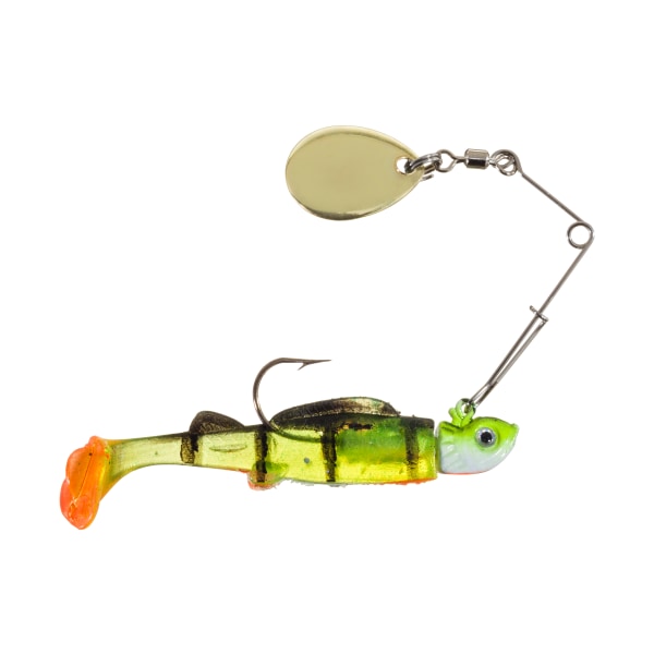 Bass Pro Shops Crappie Maxx Paddle Tail Minnow Spin - 3' - 3/8 oz. - Perch