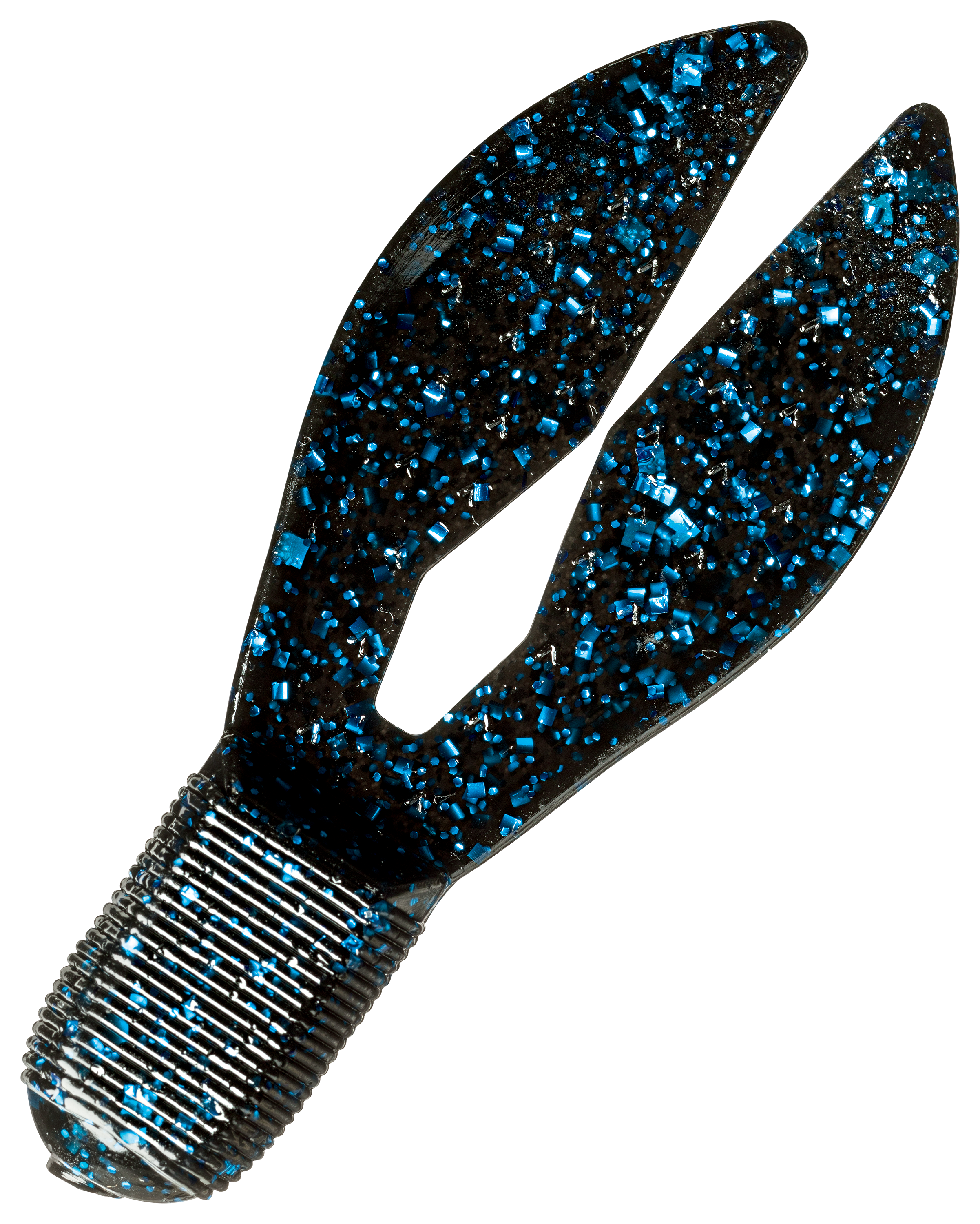 Bass Pro Shops Elite Chunk - 3-1/2'' - Black Blue Flake - 6-pack