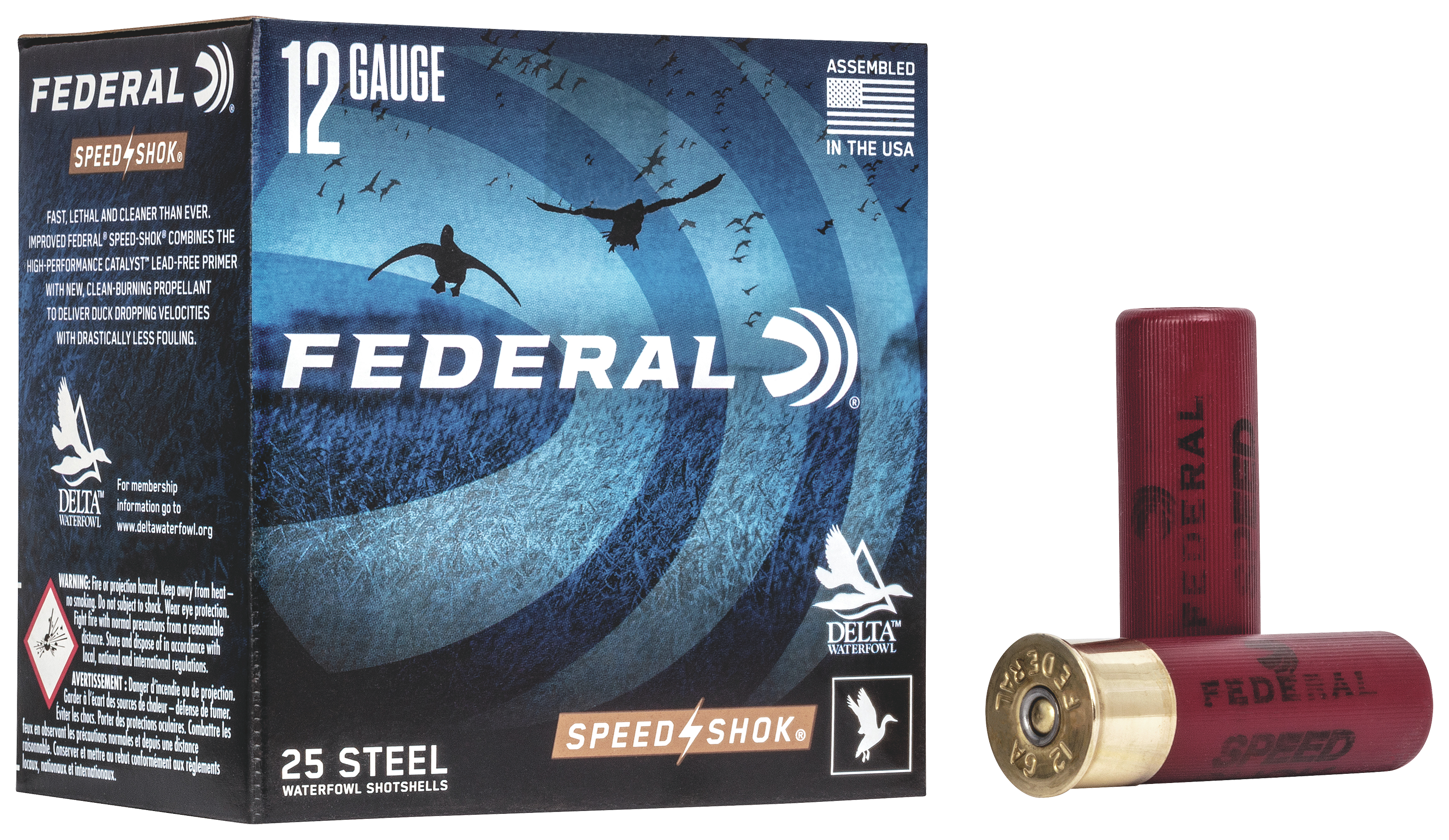 Federal Premium Speed-Shok Waterfowl 12-Ga. 3-1/2″ 1-3/8 oz. Shotshells - BB Shot - 250 Rounds - Federal Premium
