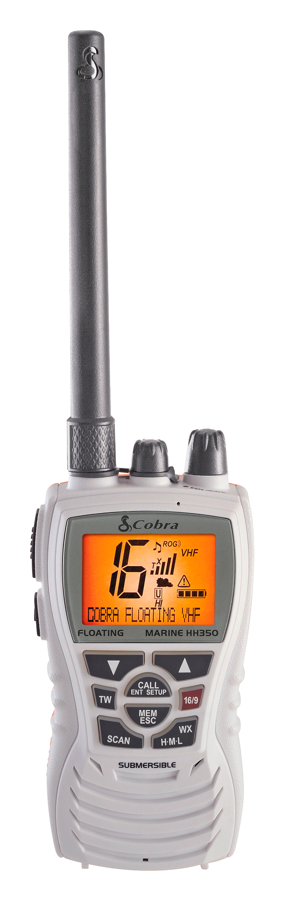 Cobra MRHH350 FLT Floating VHF Handheld Marine Radio