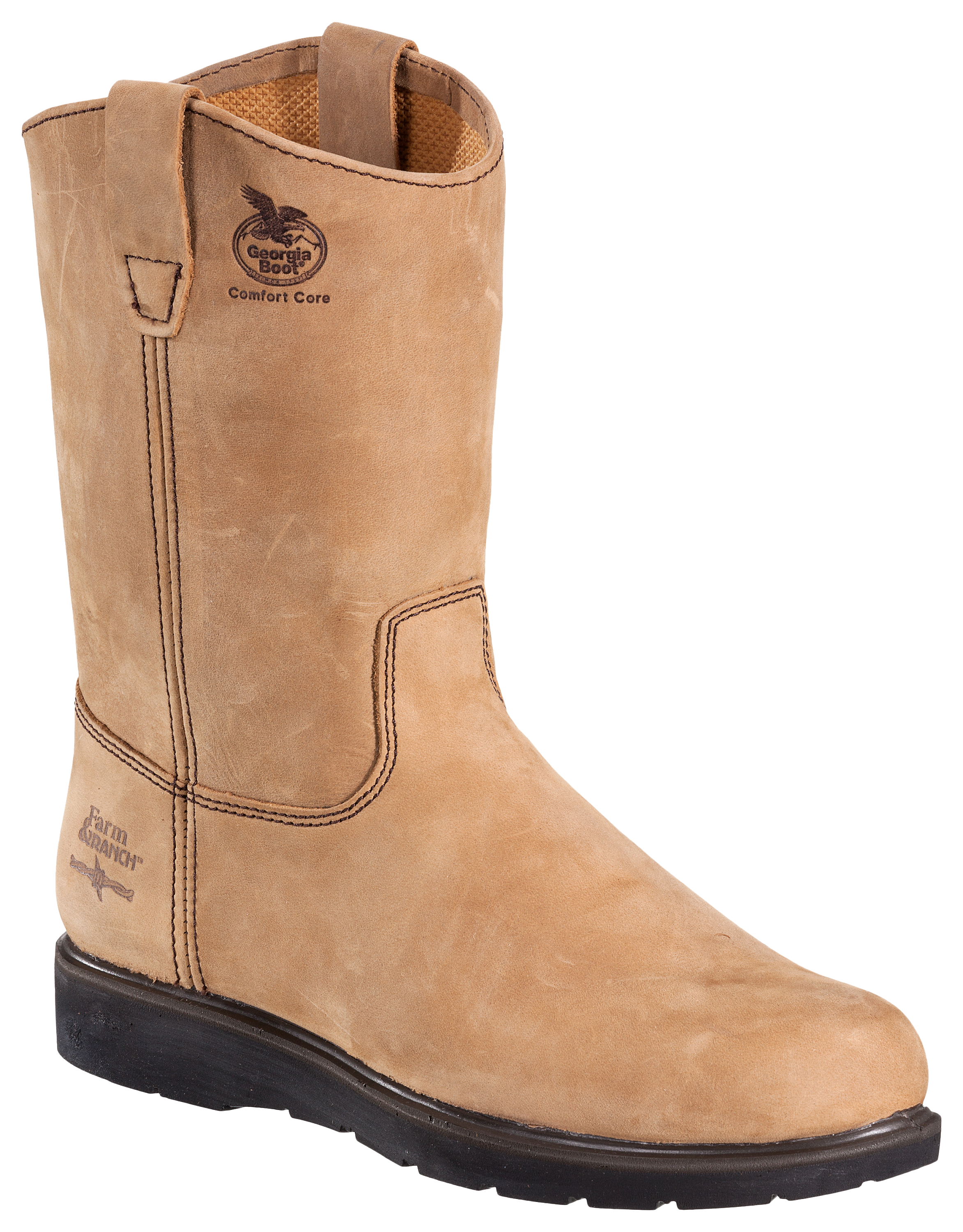 Georgia Boot Farm and Ranch Comfort Core Wellington Work Boots for Men