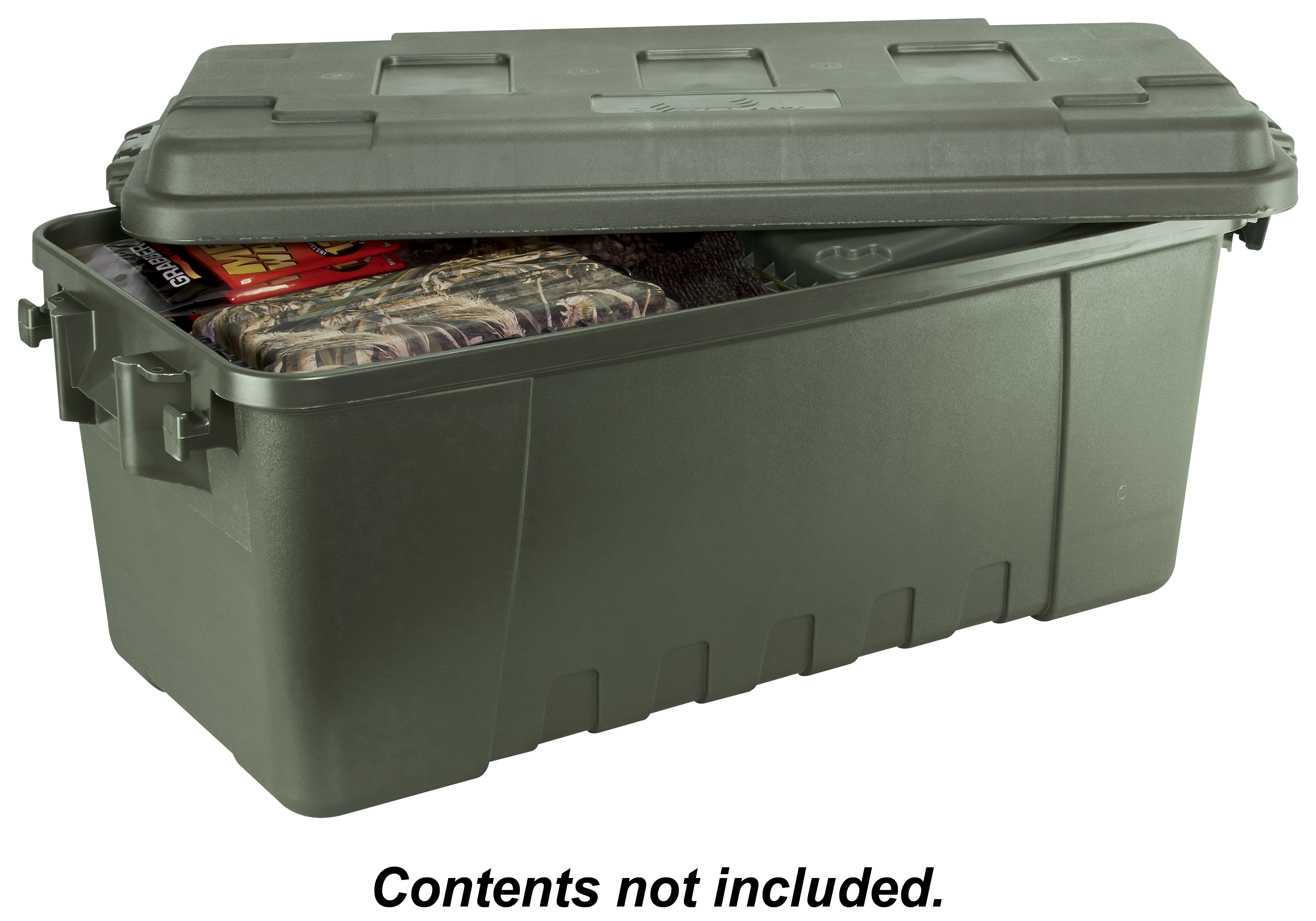 Plano Large Hinged Storage Box with Wheels Made in USA - OD Green