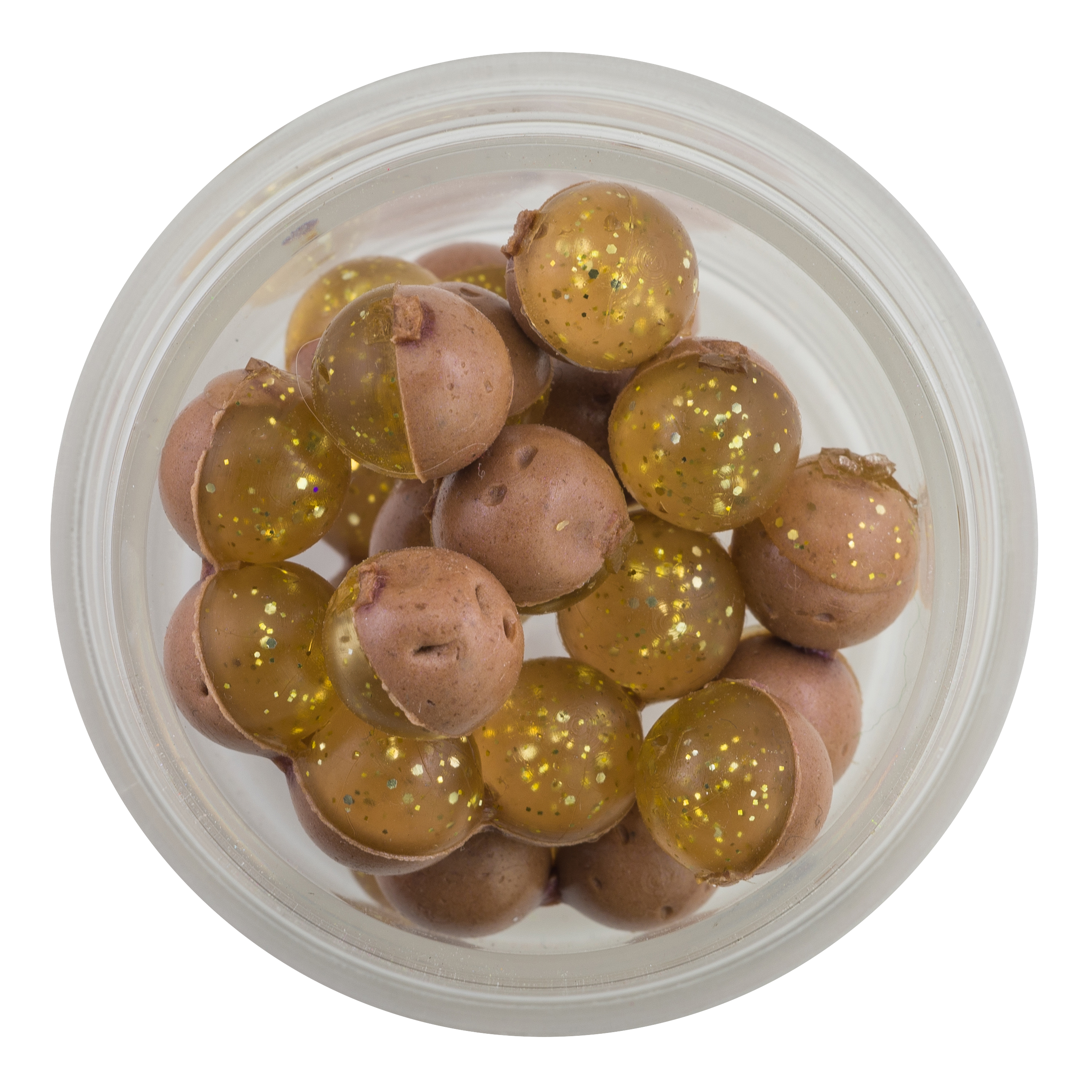 Berkley PowerBait Magnum Floating Power Eggs - Garlic - Clear-Gold/Natural