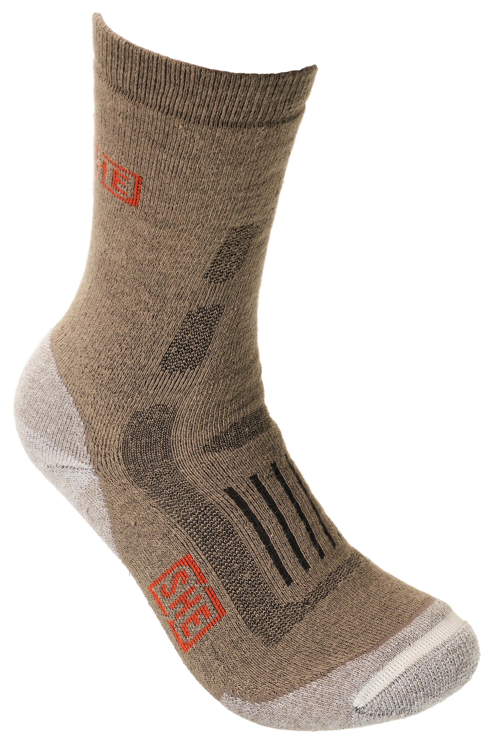 SHE Outdoor Pro Team Trekker Socks with Scent Control for Ladies - Brown/Silver - L
