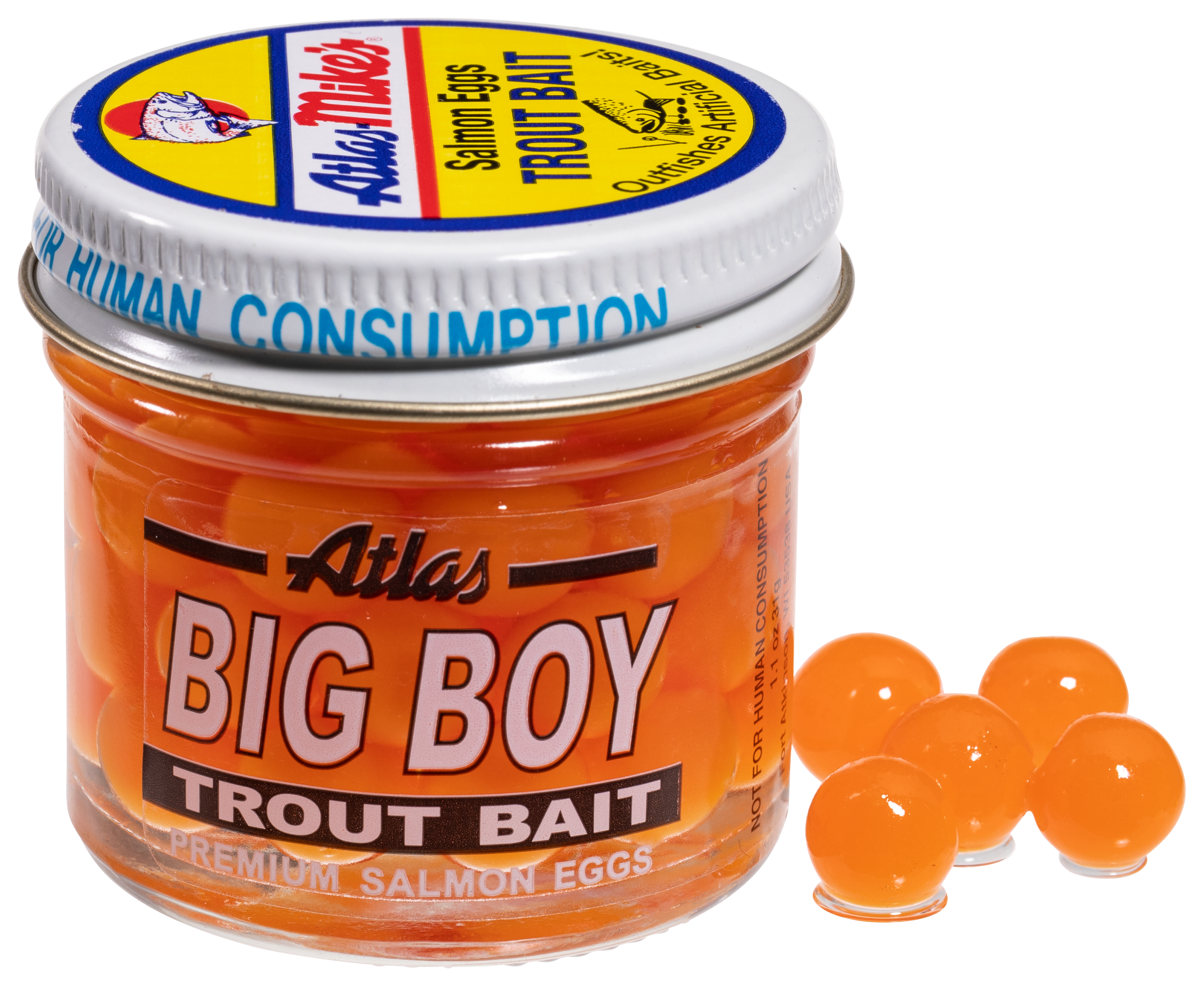 Atlas Big Boy Salmon Eggs - Orange