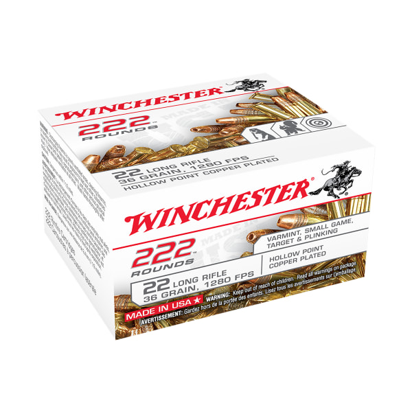 Winchester Bulk Pack Rimfire Ammo - .22 Long Rifle - CPHP - 36 Grain - 222 Rounds