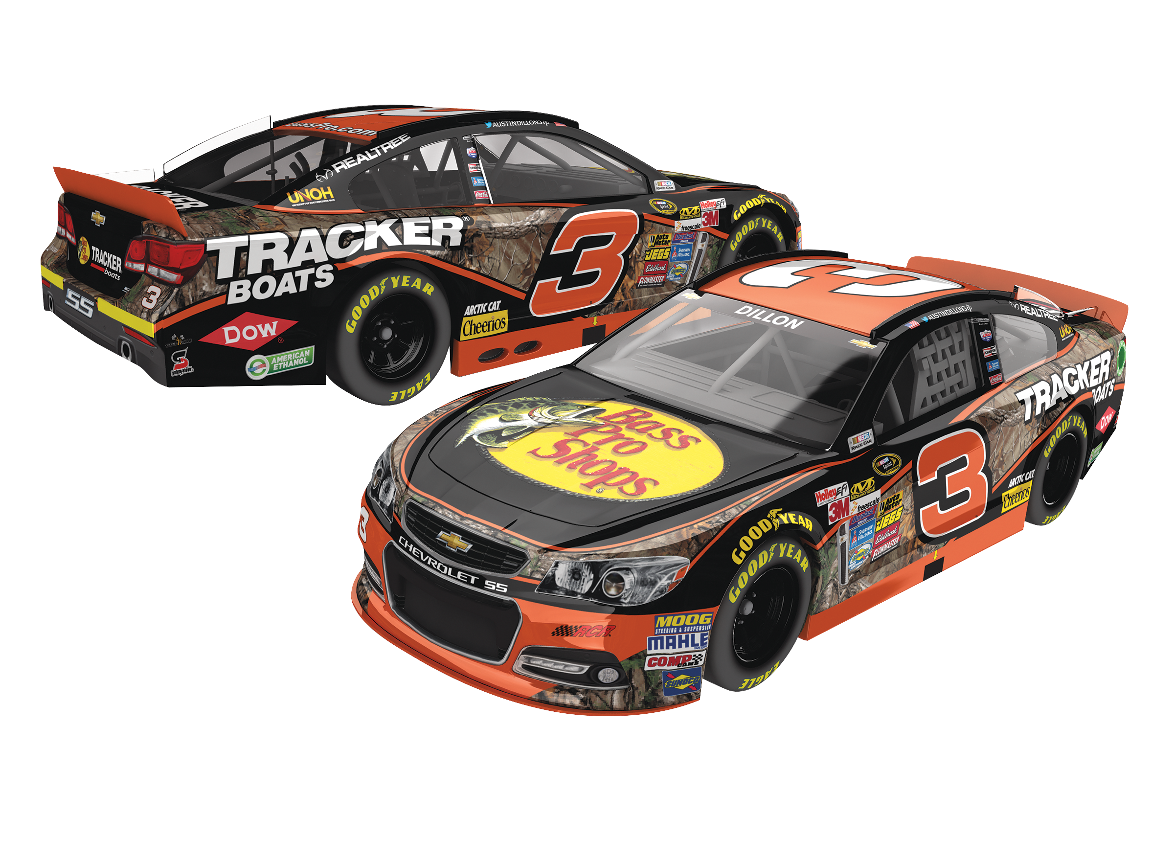 NASCAR Action Racing Collectibles Bass Pro Shops 1:64 Gold Diecast