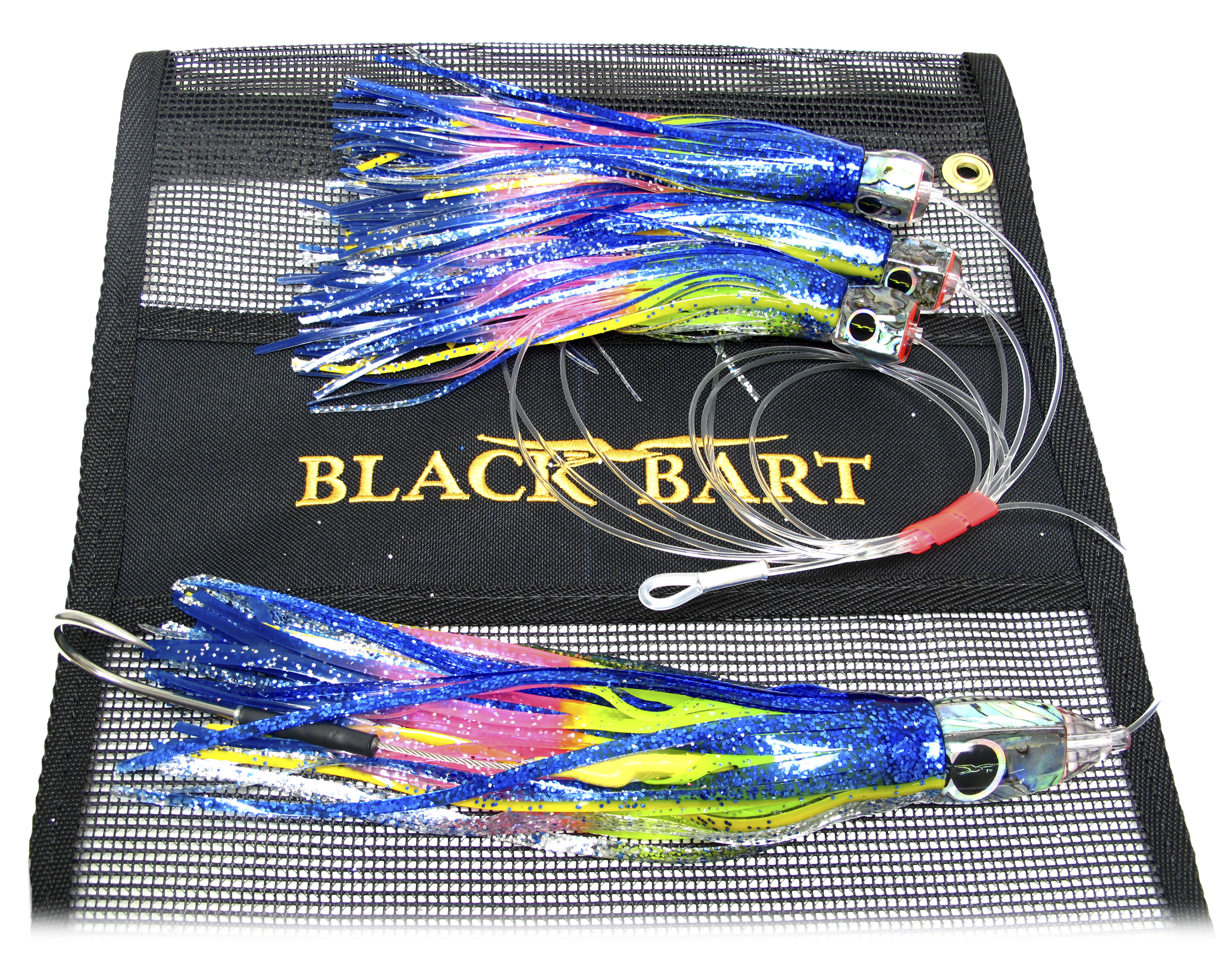 Image of Black Bart Tuna Candy Chain - Blue-Yellow/Rainbow