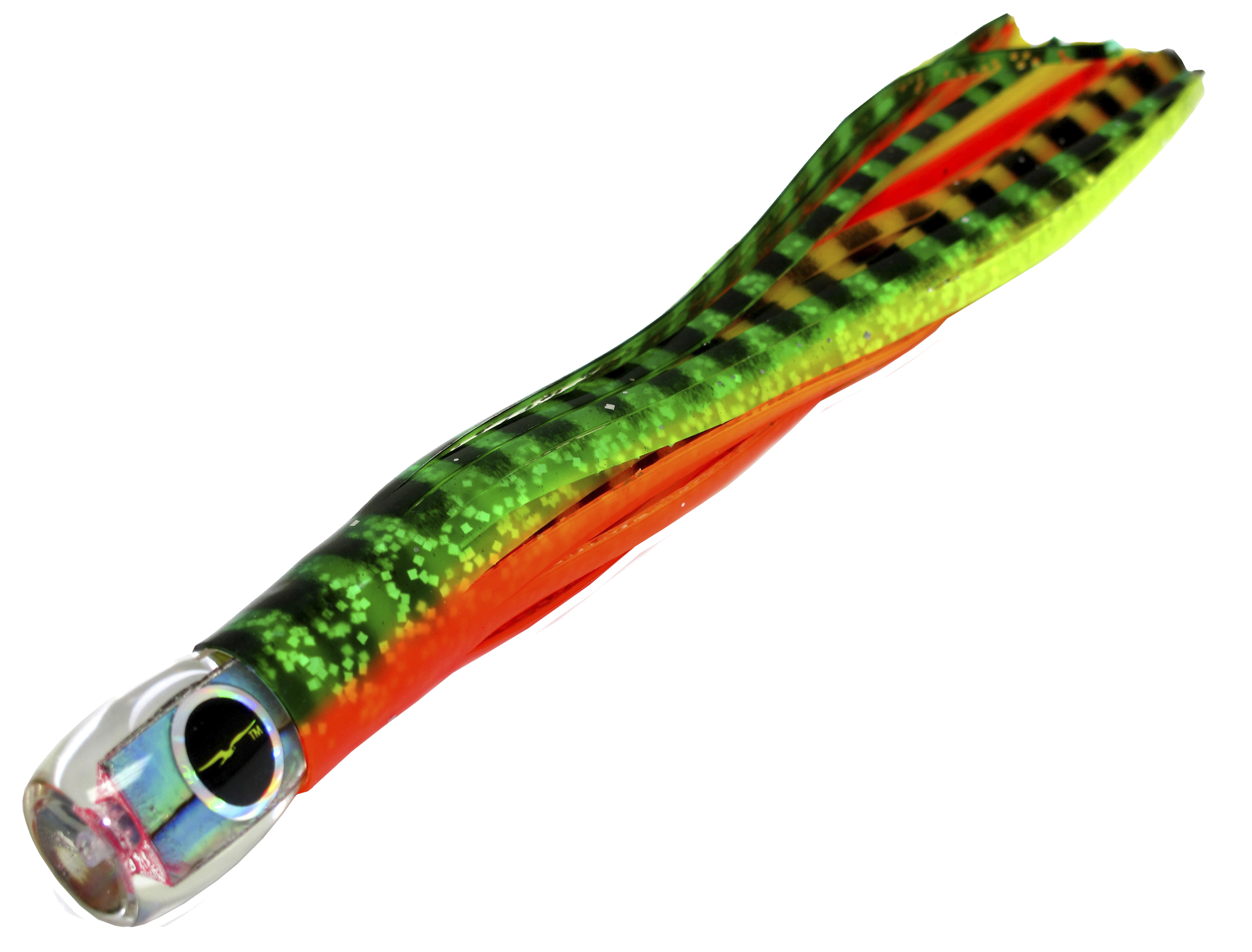 Image of Black Bart Beast Micro Bait - Green Orange Tiger/Yellow Tiger