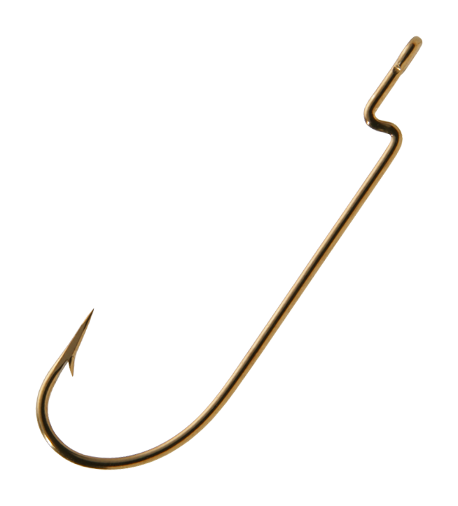 Lazer Sharp Z-Bend Sproat Worm Hook, Bronze, Size: 3/0