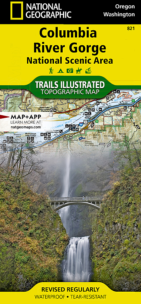 Image of National Geographic National Scenic Area Illustrated Trails and Topographic Map