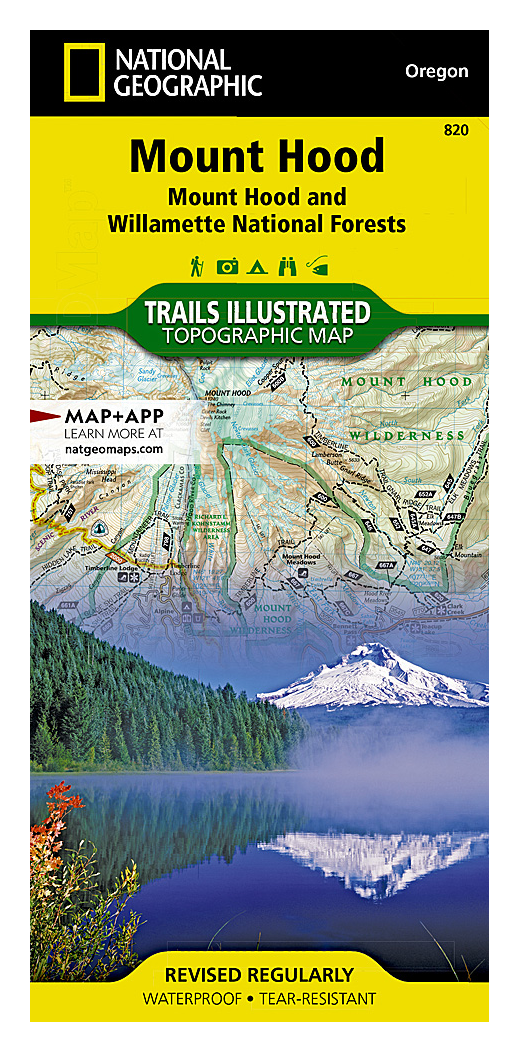 Image of National Geographic National Forests Trails Illustrated Topographic Map Series - Oregon - Mt. Hood/Williamette Forests - NW