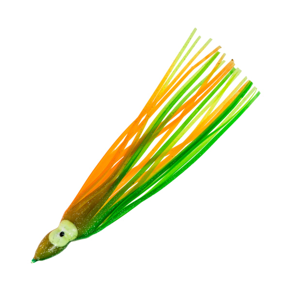Offshore Angler Squid Skirts - 4-1/2' - Green Chartreuse Orange