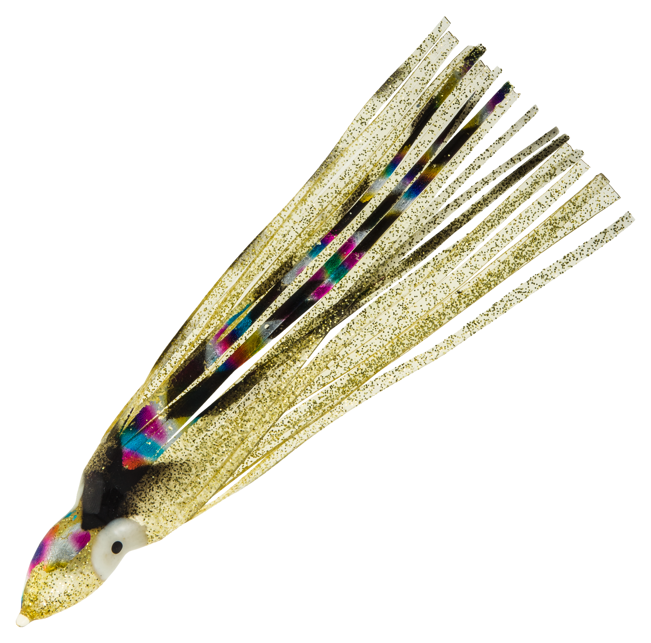 Offshore Angler Squid Skirts - 7-1/2' - Abalone Black Gold Glitter