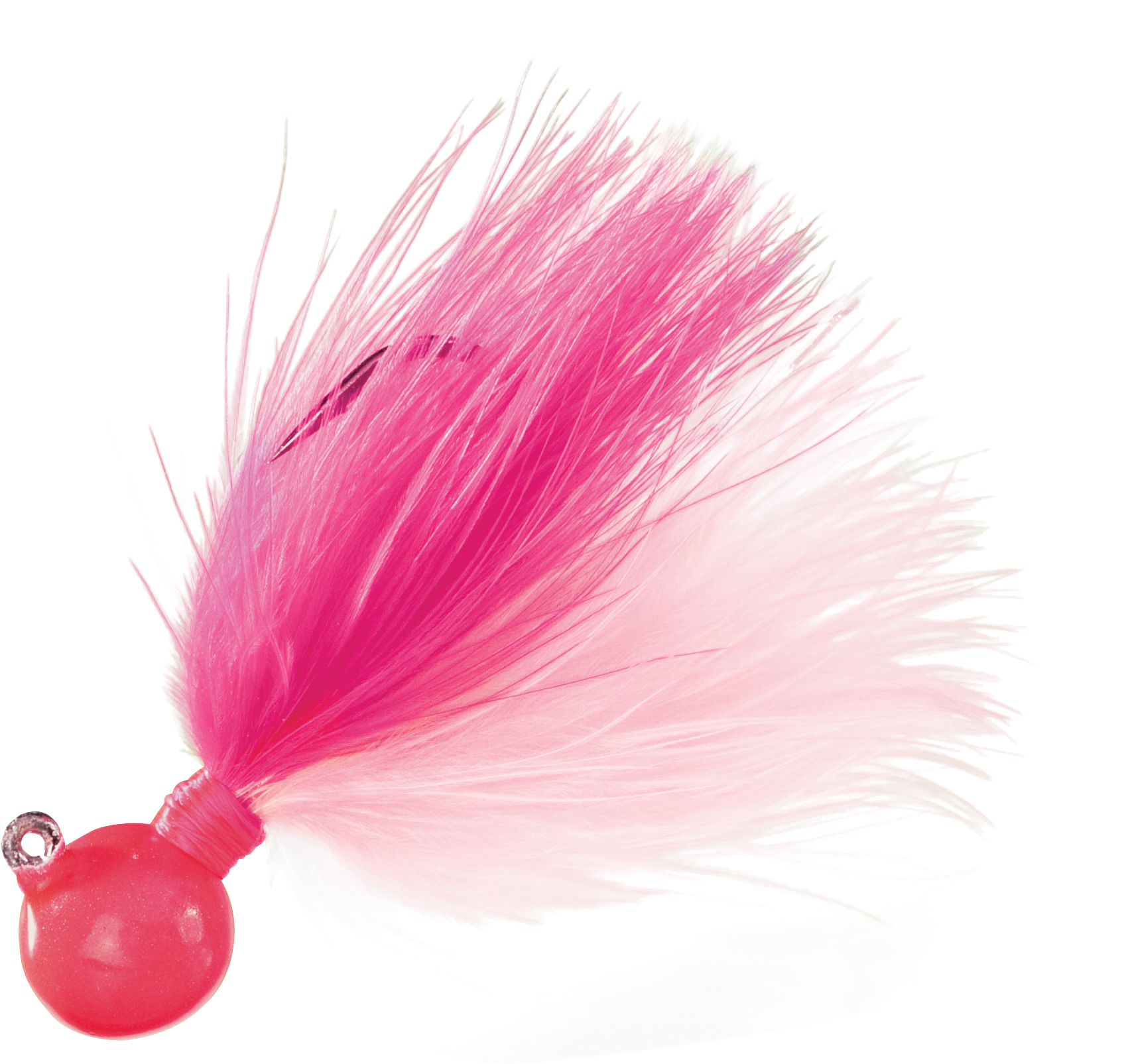 Image of AeroJig Sy's UV Marabou Jig - Cerise/Shrimp - 1/4 oz.