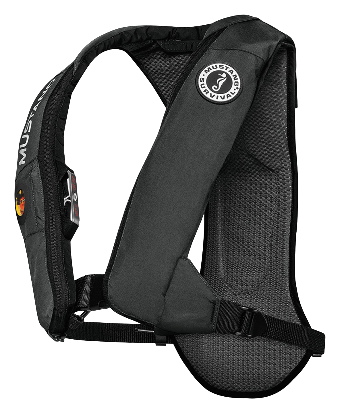 Mustang Survival Elite Inflatable Life Vest with HIT - Black