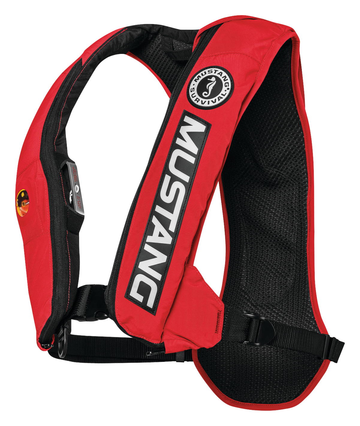 Mustang Survival Elite Inflatable Life Vest with HIT - Red