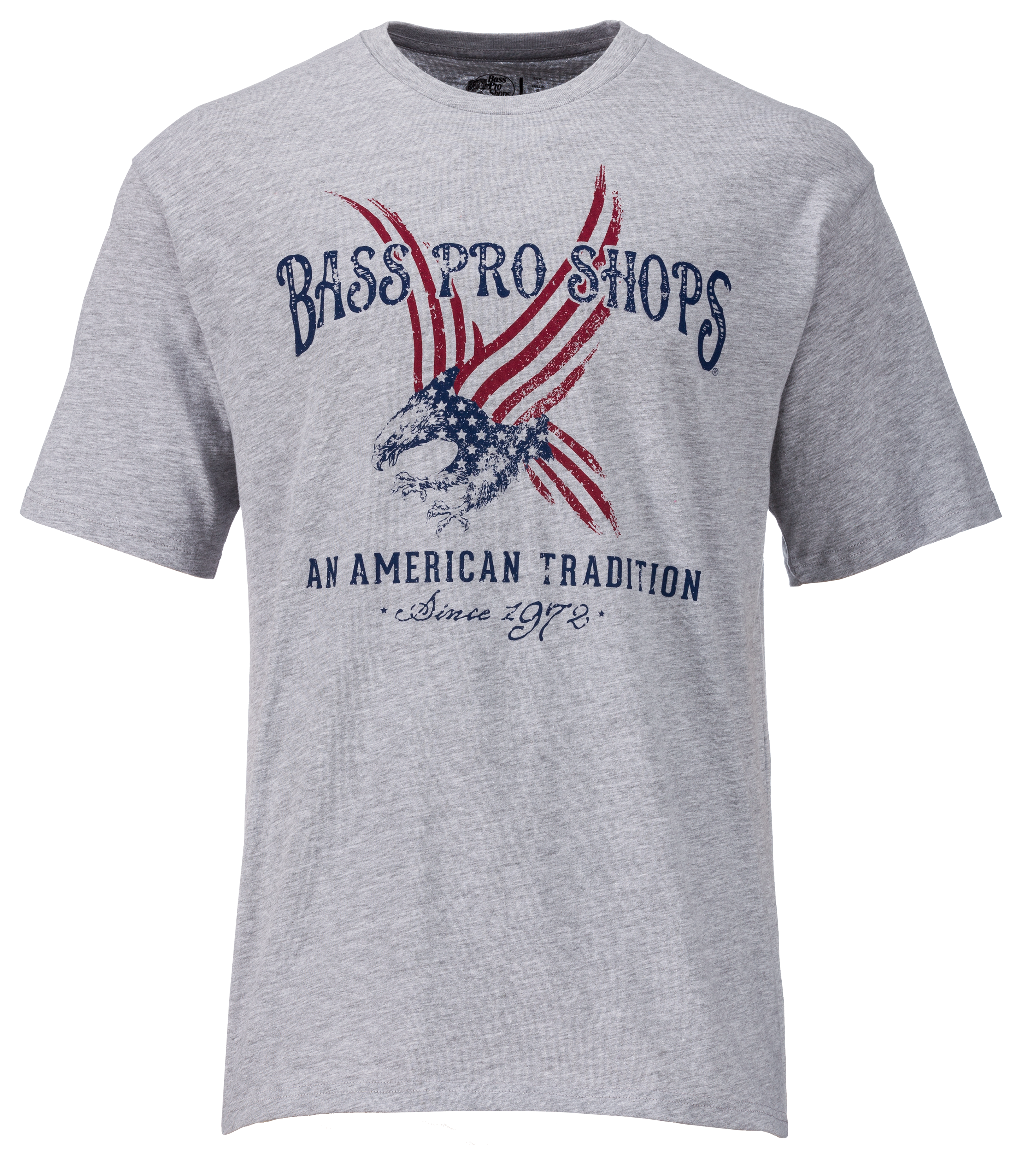 BASS PRO SHOPS An American Tradition Gray Flag T-Shirt Bass