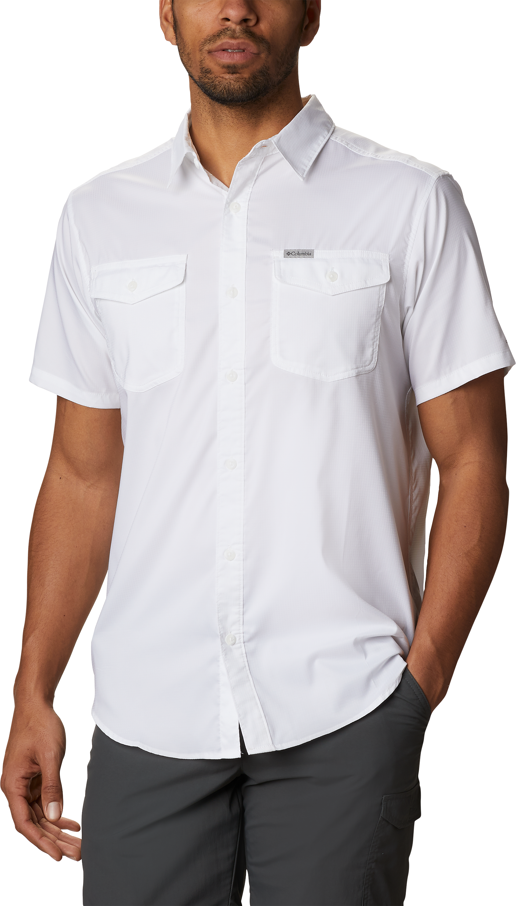 Image of Columbia Utilizer II Solid Short-Sleeve Shirt for Men - White