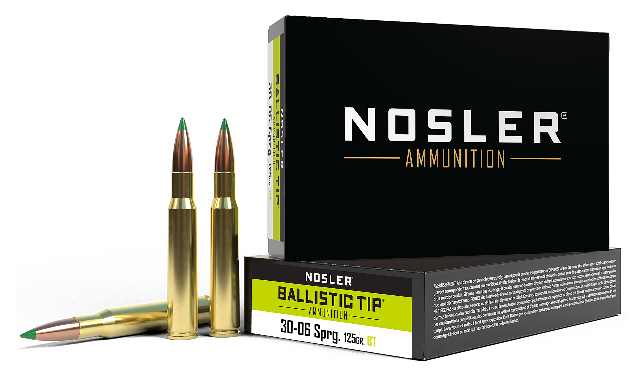Image of Nosler Ballistic Tip .30-06 Springfield 125 Grain Rifle Ammo