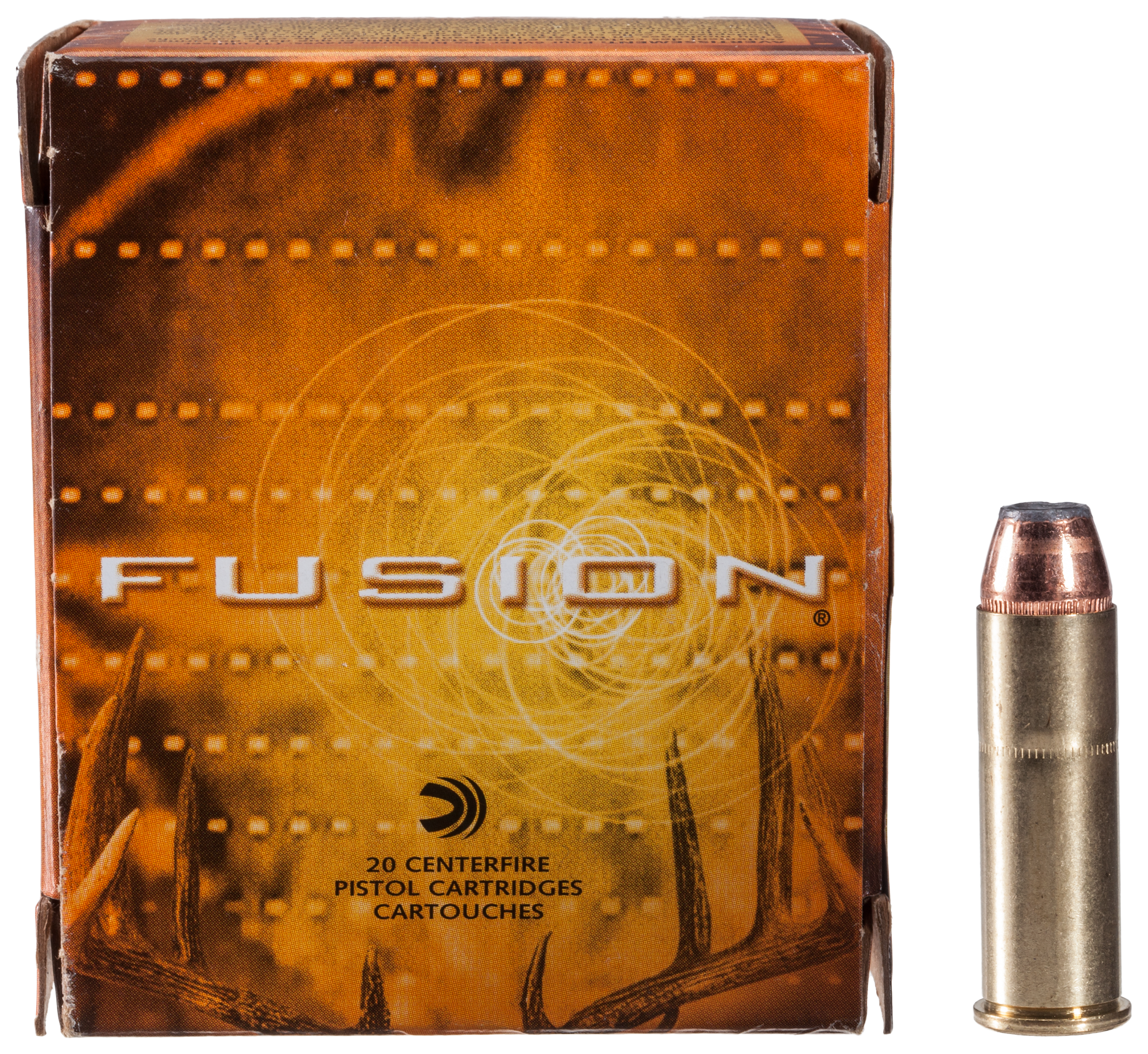 Image of Federal Premium Fusion .44 Remington Magnum 240 Grain Fusion Soft Point Centerfire Handgun Ammo